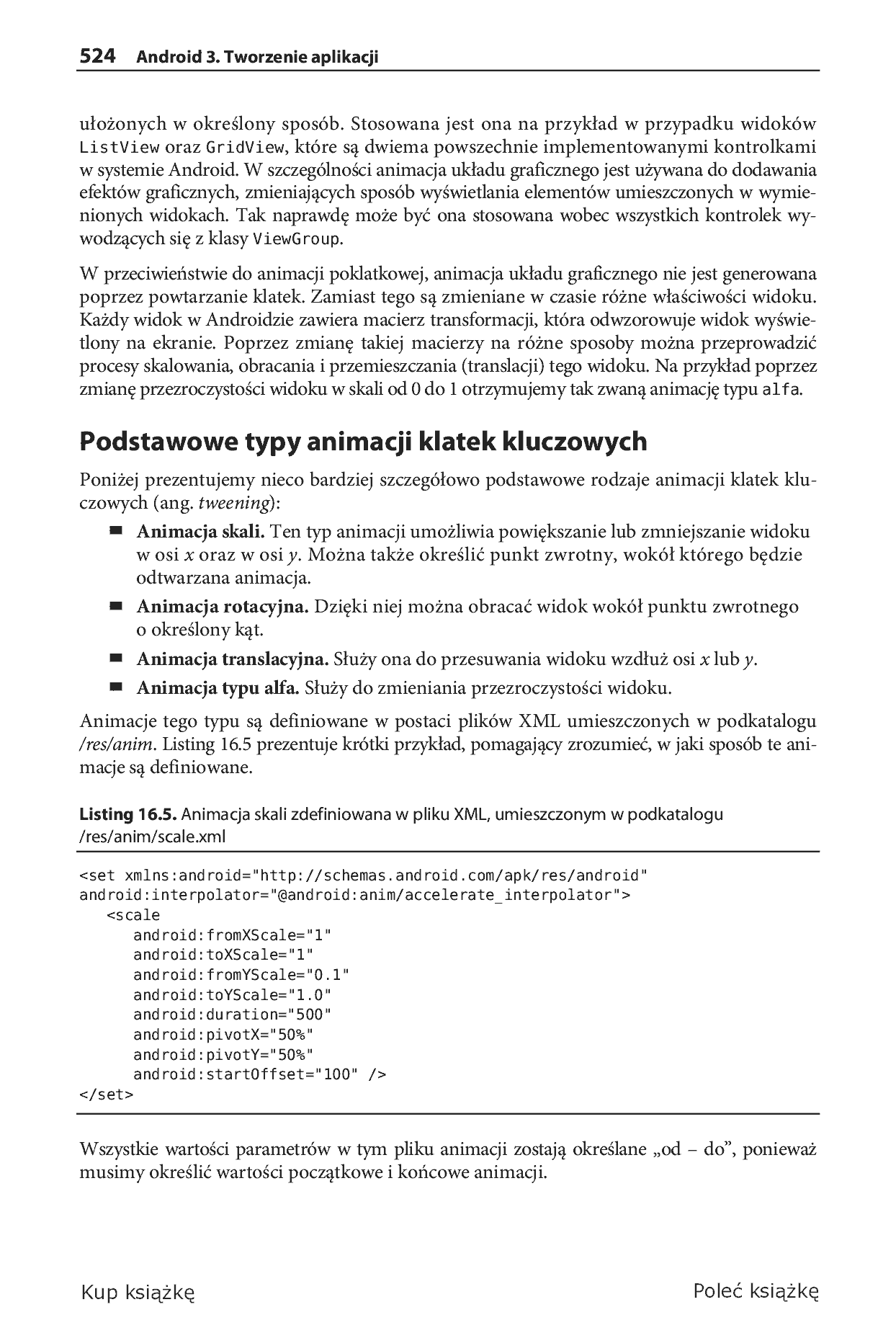 Fragment „Android 3. Tworzenie aplikacji” — strona 26 z 79