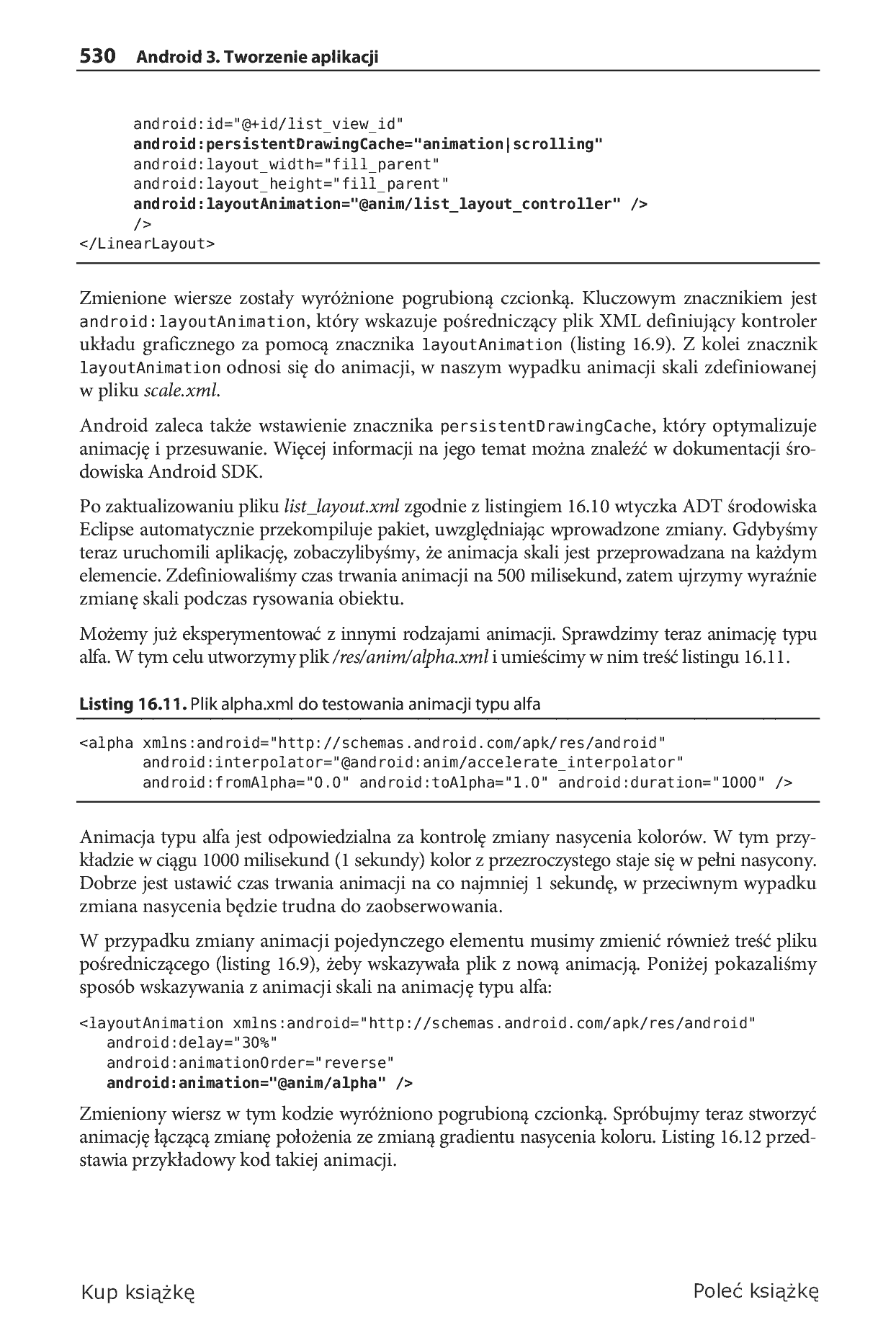 Fragment „Android 3. Tworzenie aplikacji” — strona 32 z 79