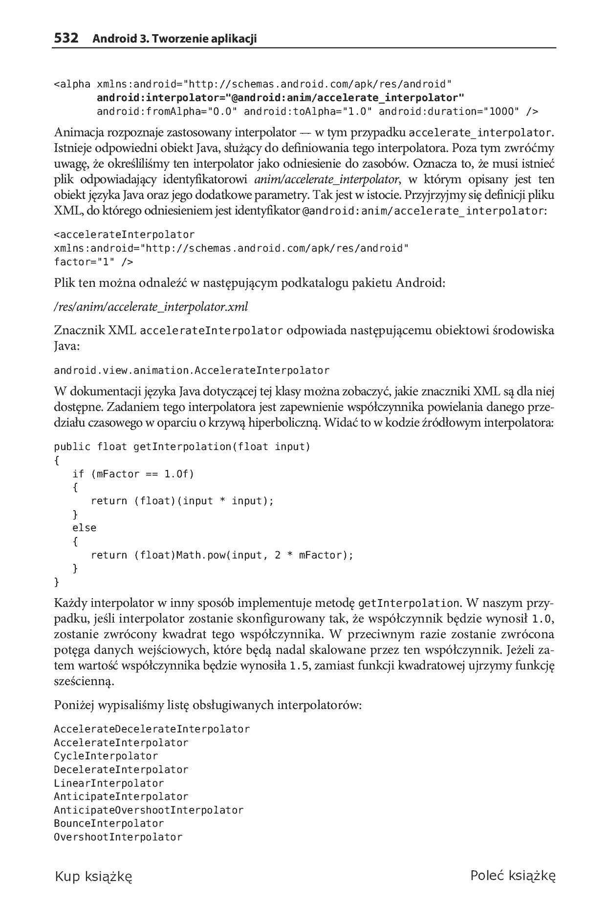Fragment „Android 3. Tworzenie aplikacji” — strona 34 z 79