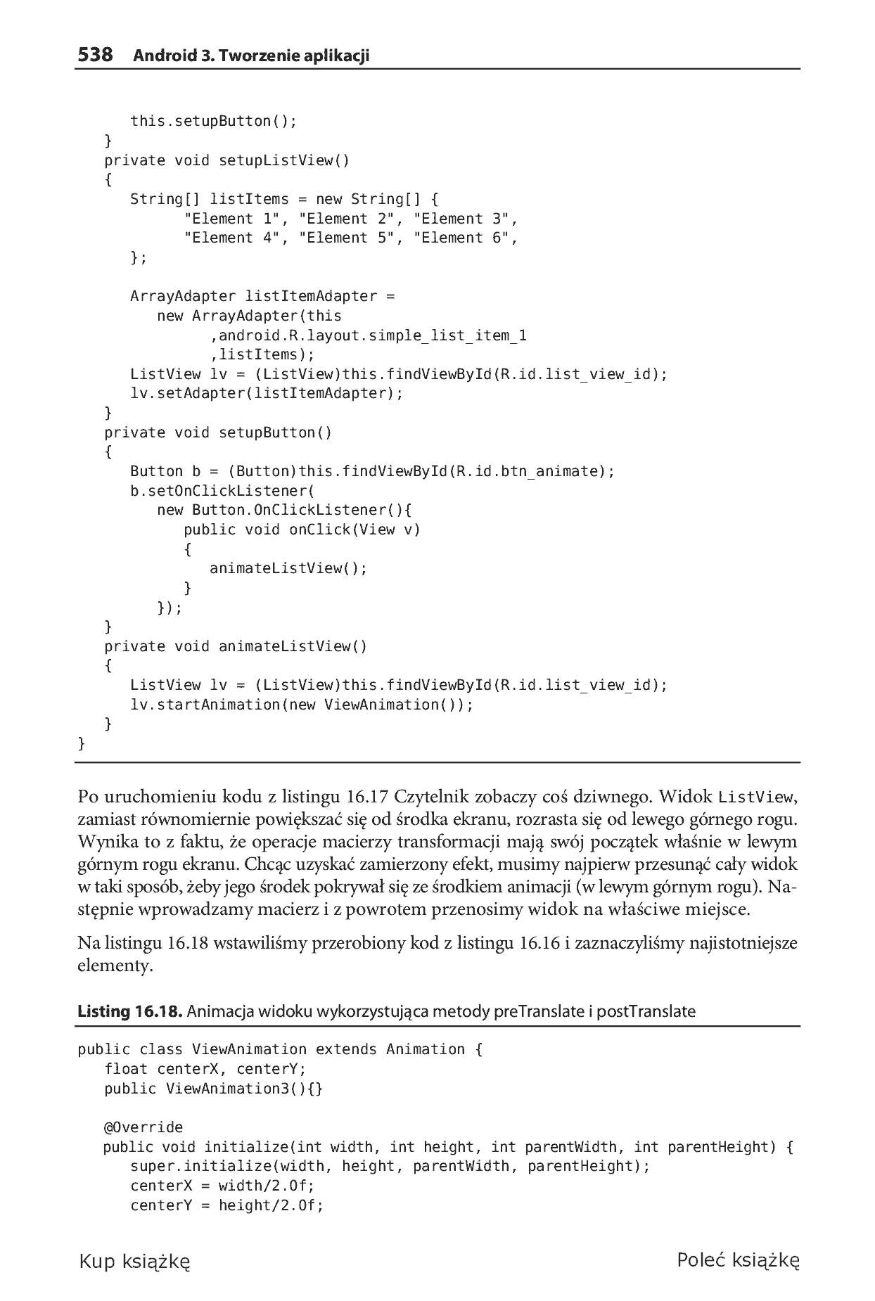Fragment „Android 3. Tworzenie aplikacji” — strona 40 z 79