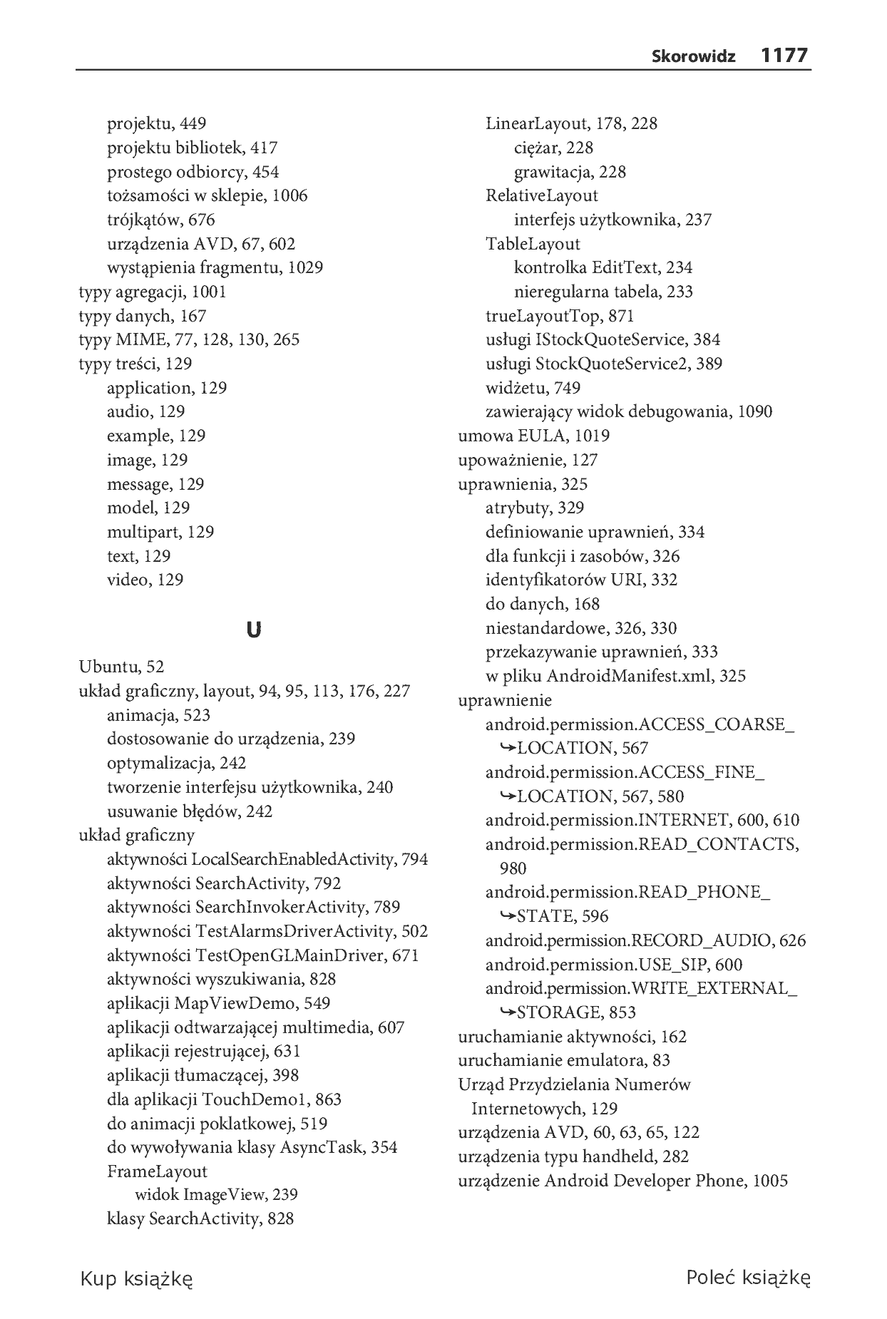 Fragment „Android 3. Tworzenie aplikacji” — strona 74 z 79
