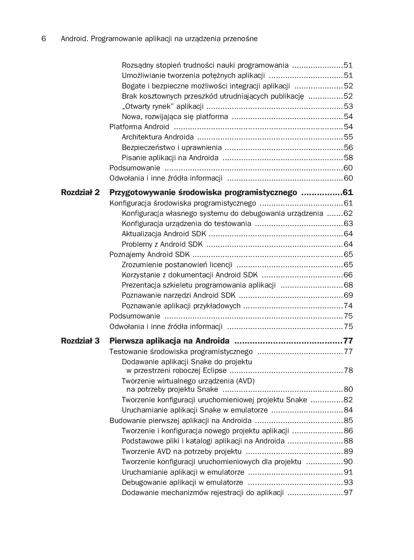 Fragment „Android. Programowanie aplikacji na urządzenia przenośne. Wydanie II” — strona 4 z 68