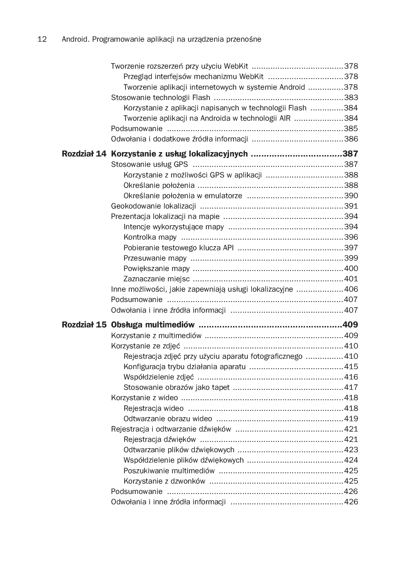 Fragment „Android. Programowanie aplikacji na urządzenia przenośne. Wydanie II” — strona 10 z 68