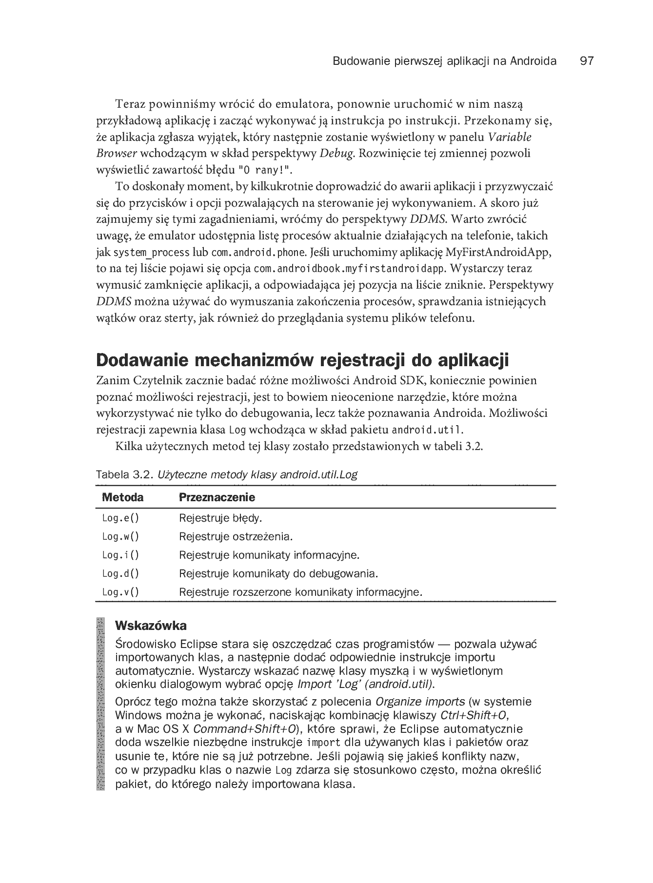 Fragment „Android. Programowanie aplikacji na urządzenia przenośne. Wydanie II” — strona 41 z 68