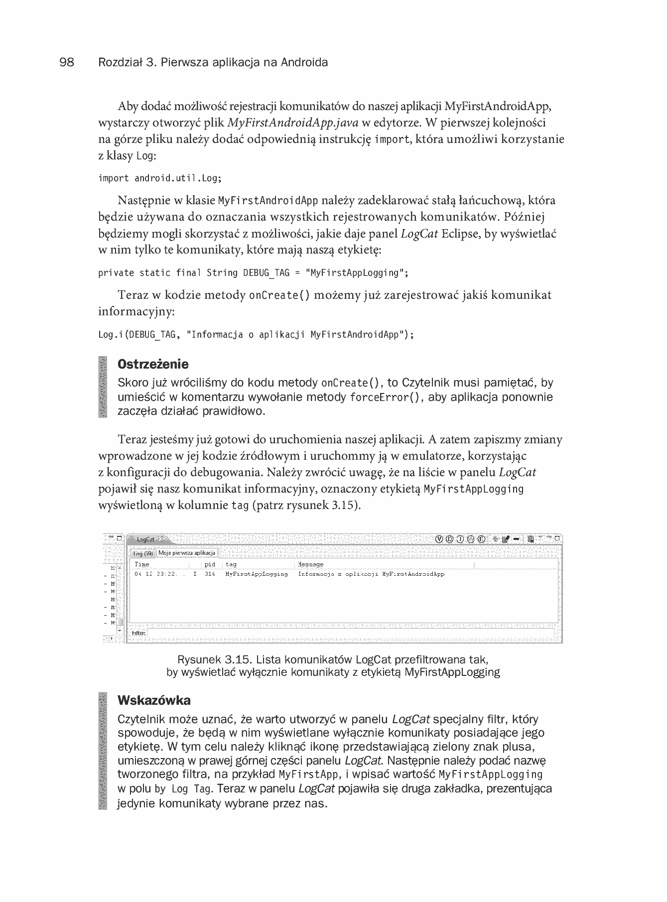 Fragment „Android. Programowanie aplikacji na urządzenia przenośne. Wydanie II” — strona 42 z 68