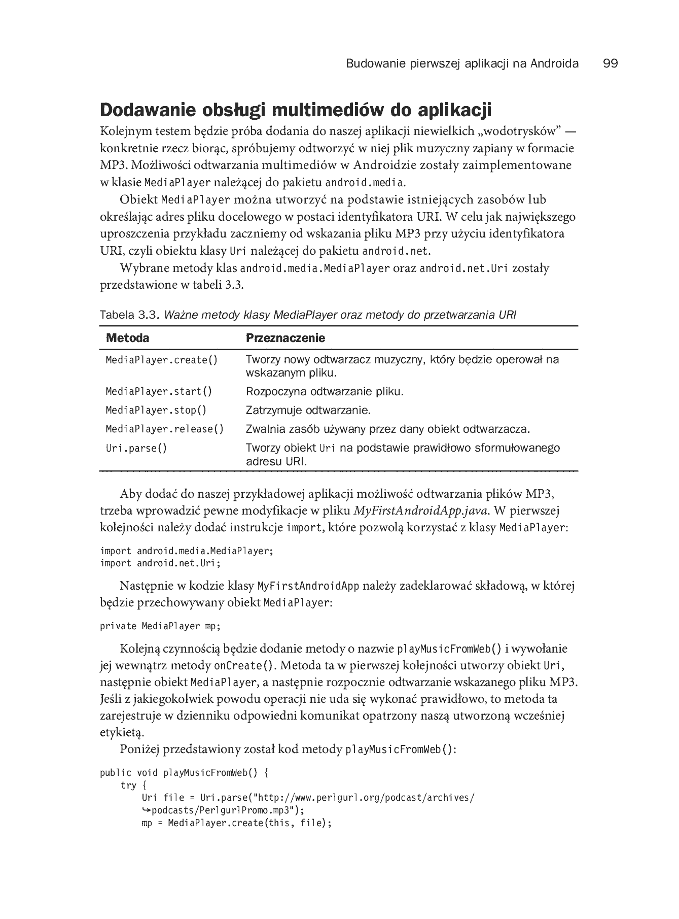Fragment „Android. Programowanie aplikacji na urządzenia przenośne. Wydanie II” — strona 43 z 68