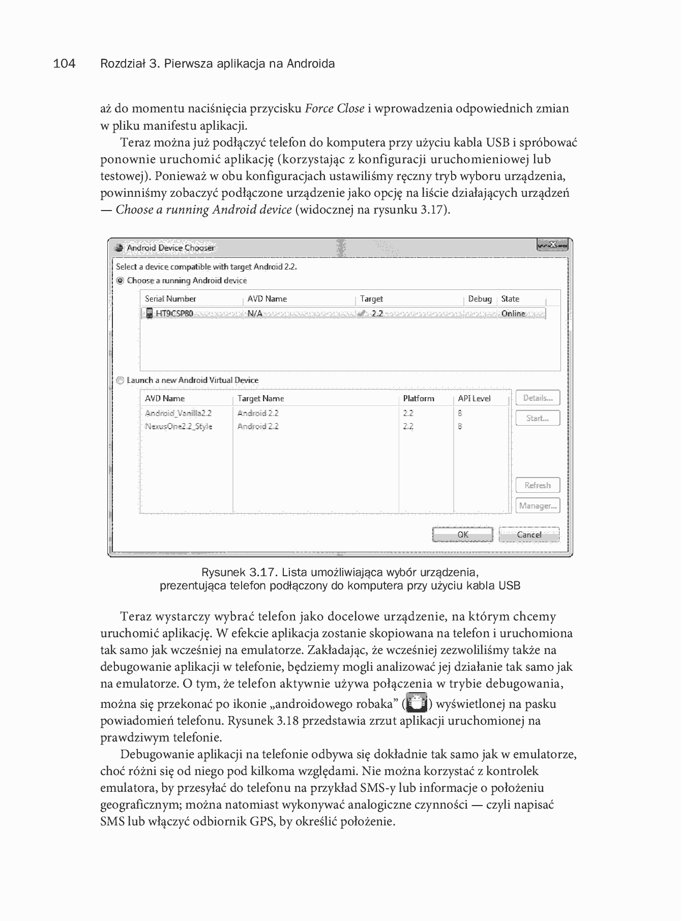 Fragment „Android. Programowanie aplikacji na urządzenia przenośne. Wydanie II” — strona 48 z 68