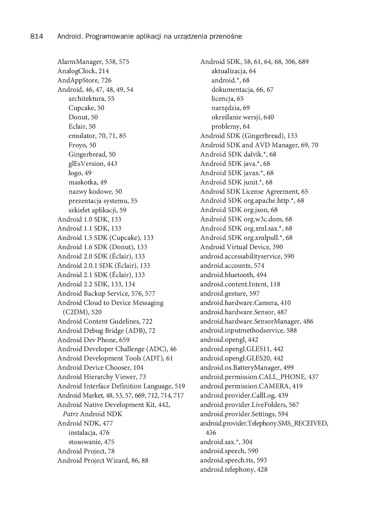 Fragment „Android. Programowanie aplikacji na urządzenia przenośne. Wydanie II” — strona 52 z 68