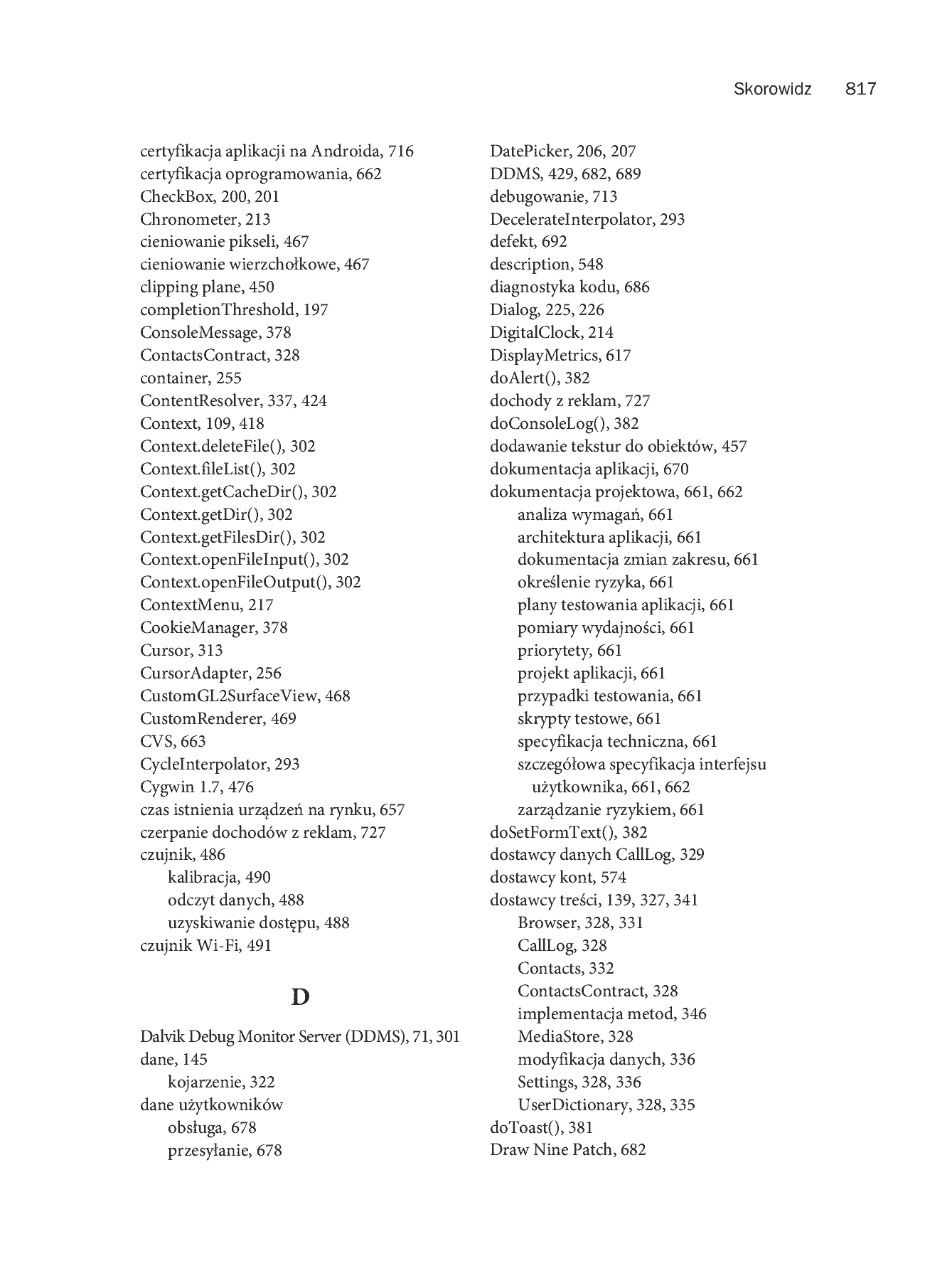 Fragment „Android. Programowanie aplikacji na urządzenia przenośne. Wydanie II” — strona 55 z 68