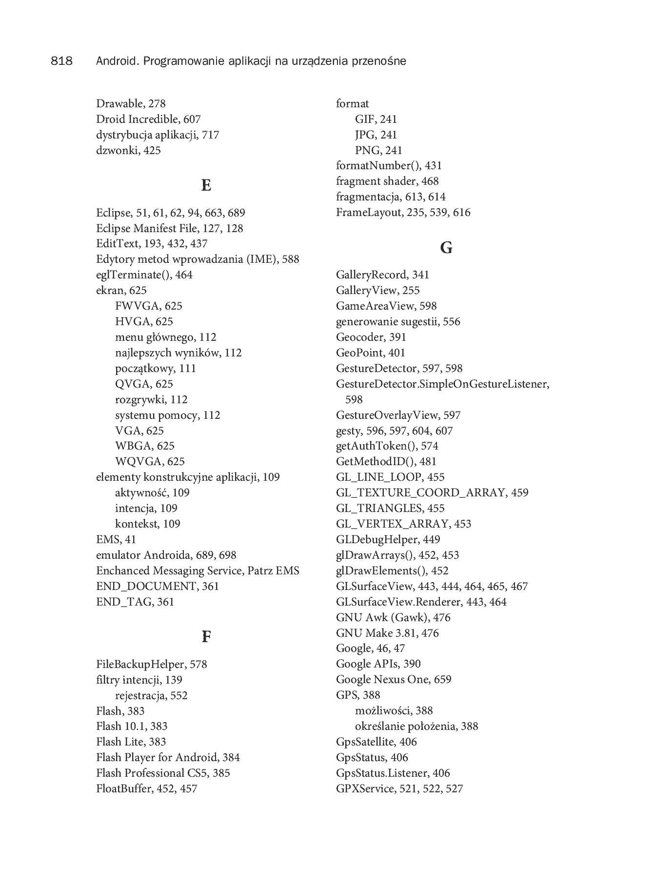 Fragment „Android. Programowanie aplikacji na urządzenia przenośne. Wydanie II” — strona 56 z 68
