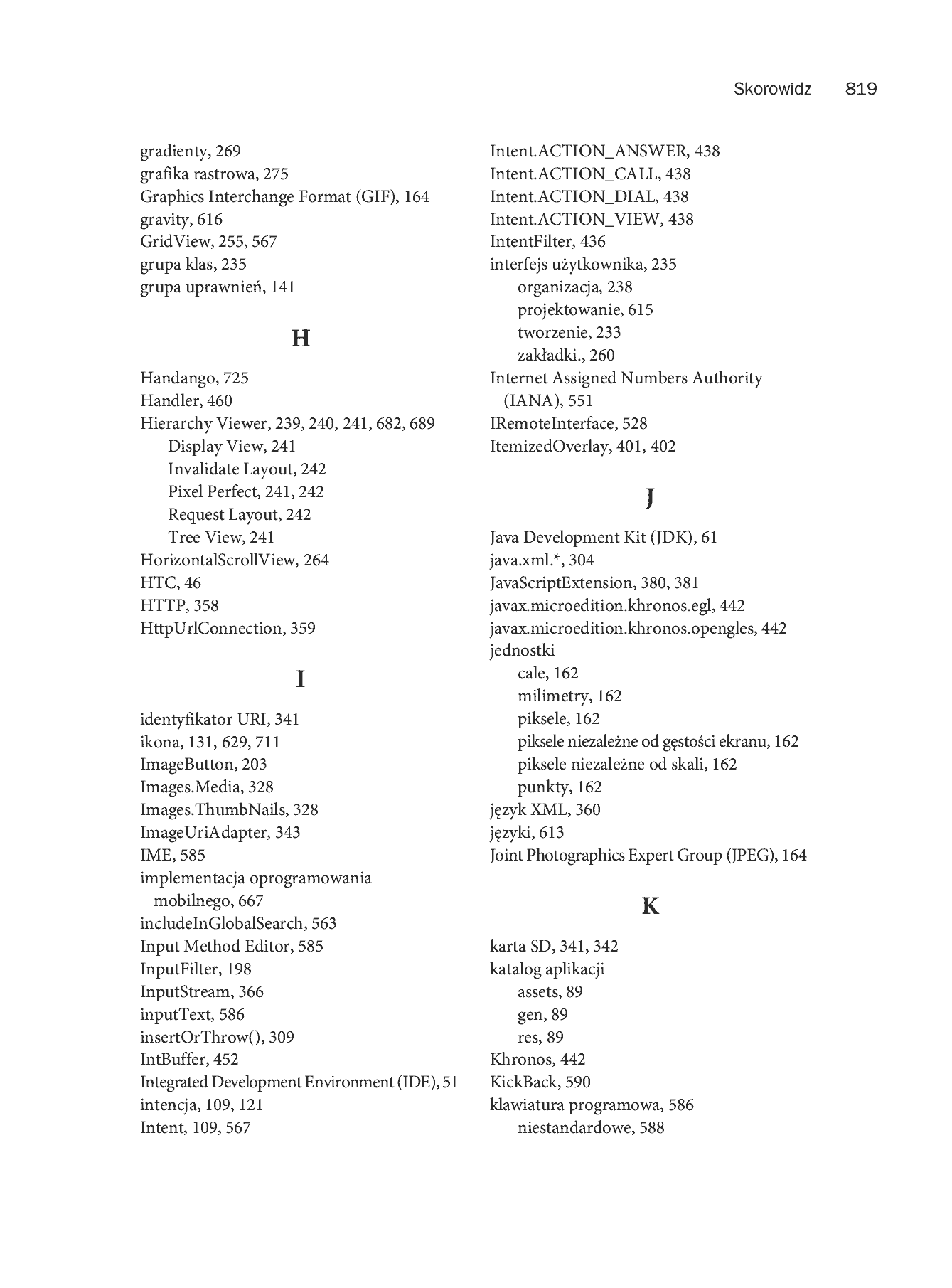 Fragment „Android. Programowanie aplikacji na urządzenia przenośne. Wydanie II” — strona 57 z 68