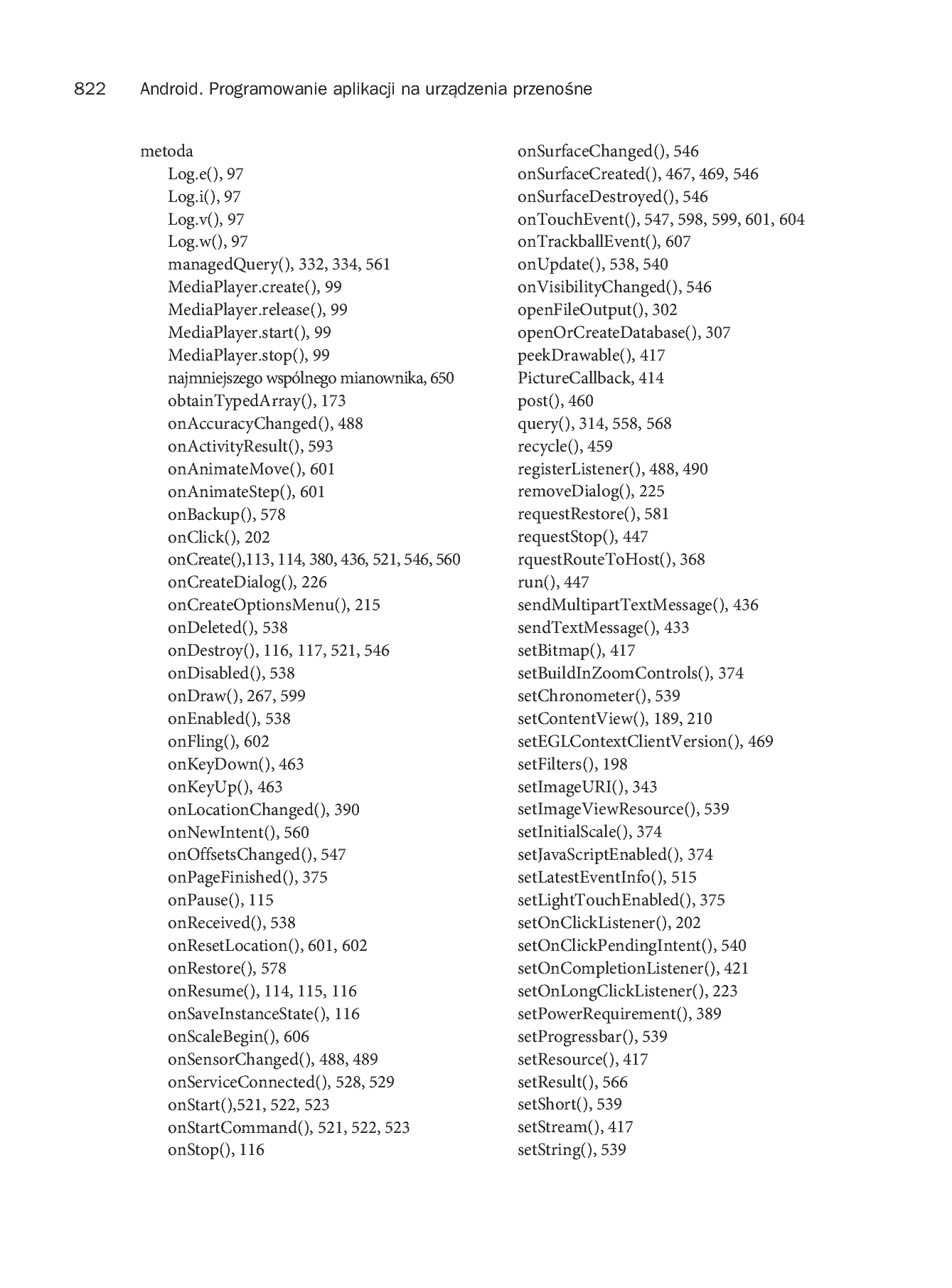 Fragment „Android. Programowanie aplikacji na urządzenia przenośne. Wydanie II” — strona 60 z 68