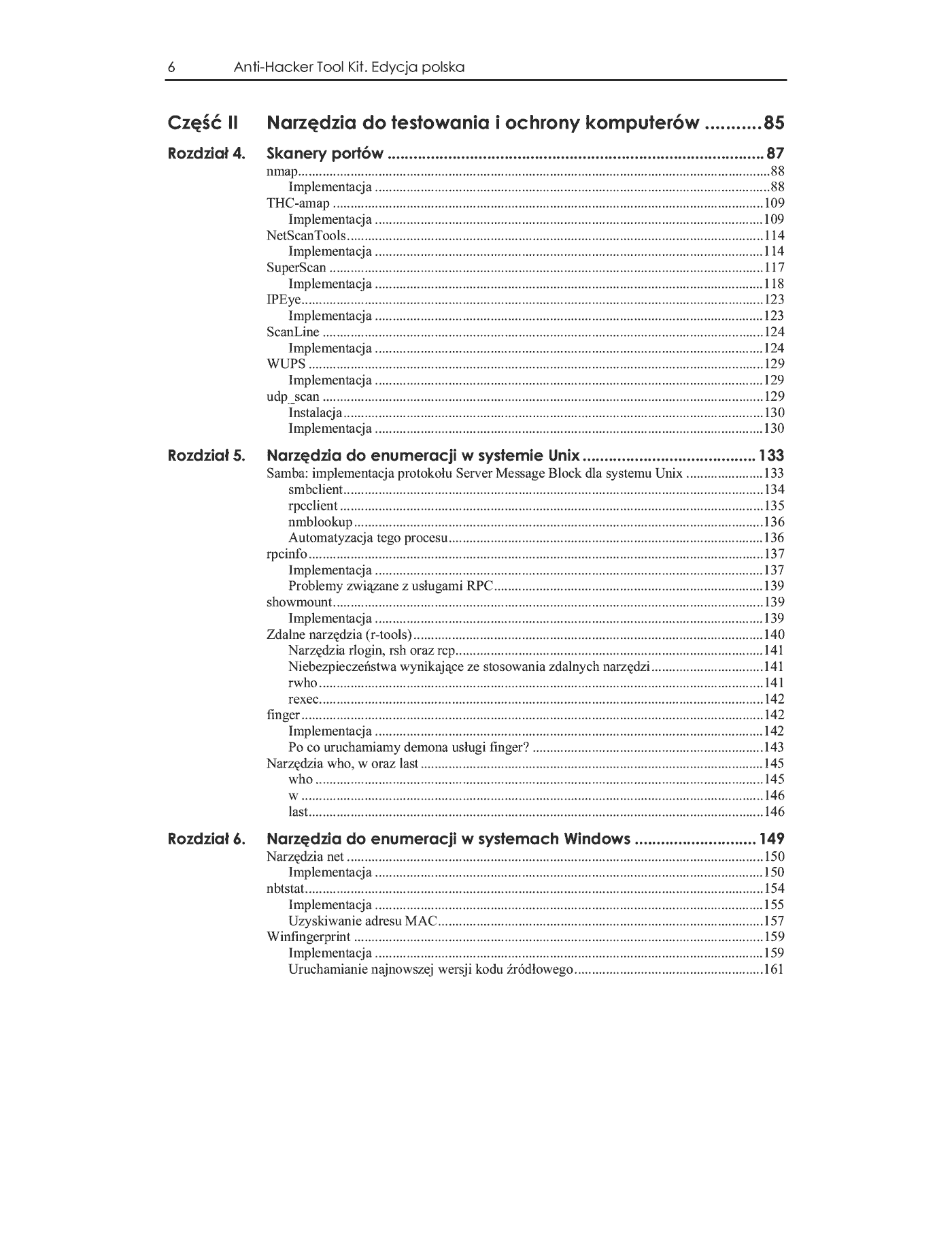 Fragment „Anti-Hacker Tool Kit. Edycja polska” — strona 3 z 43