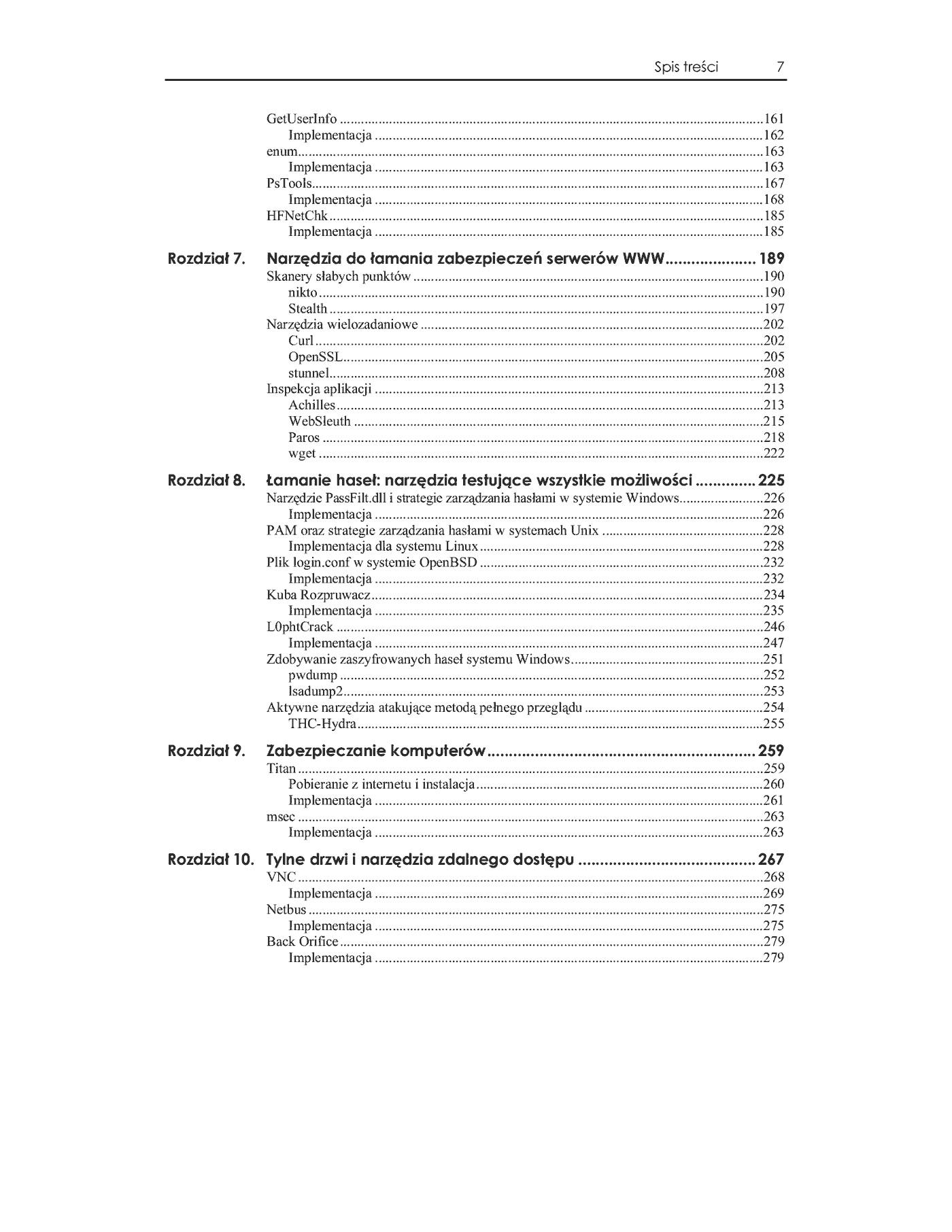 Fragment „Anti-Hacker Tool Kit. Edycja polska” — strona 4 z 43