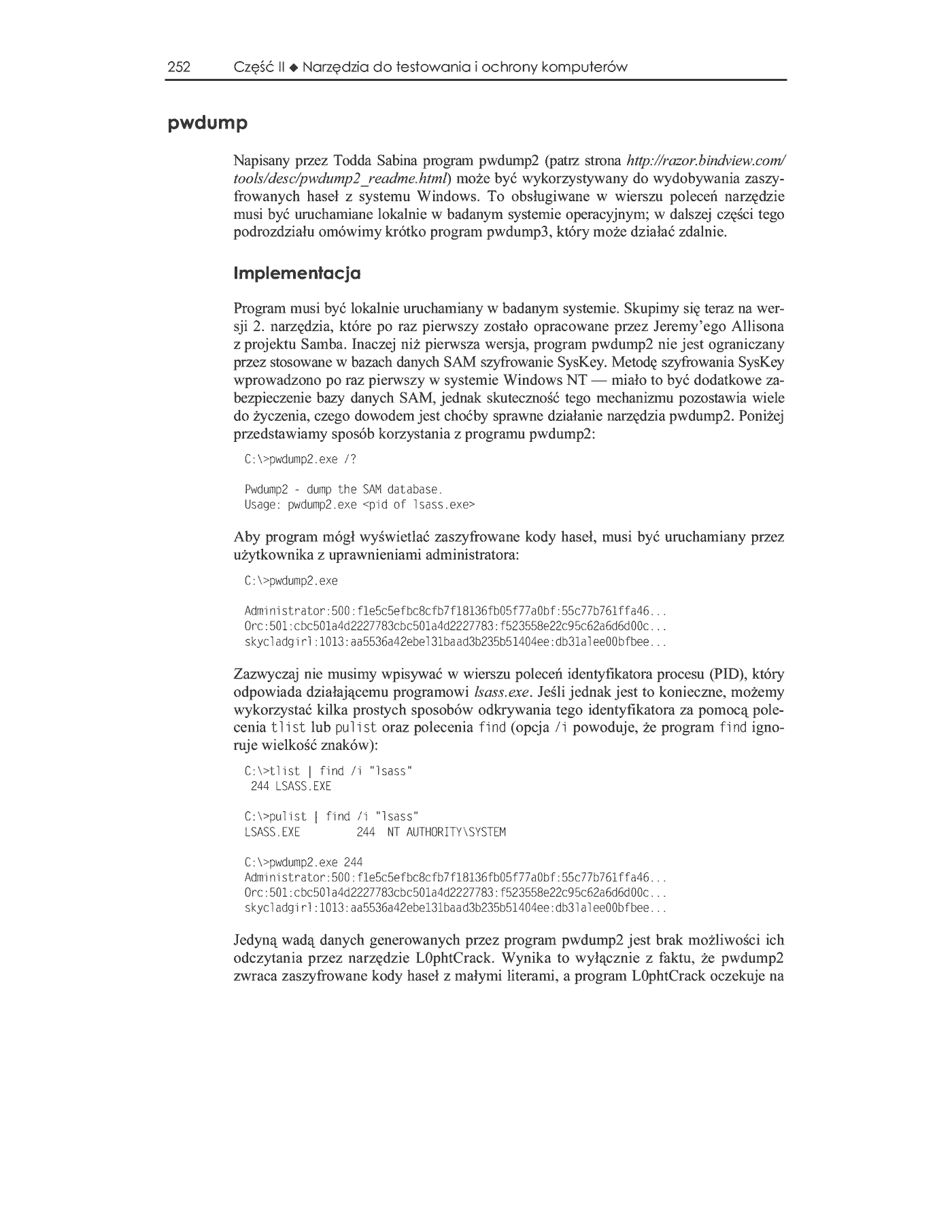 Fragment „Anti-Hacker Tool Kit. Edycja polska” — strona 37 z 43