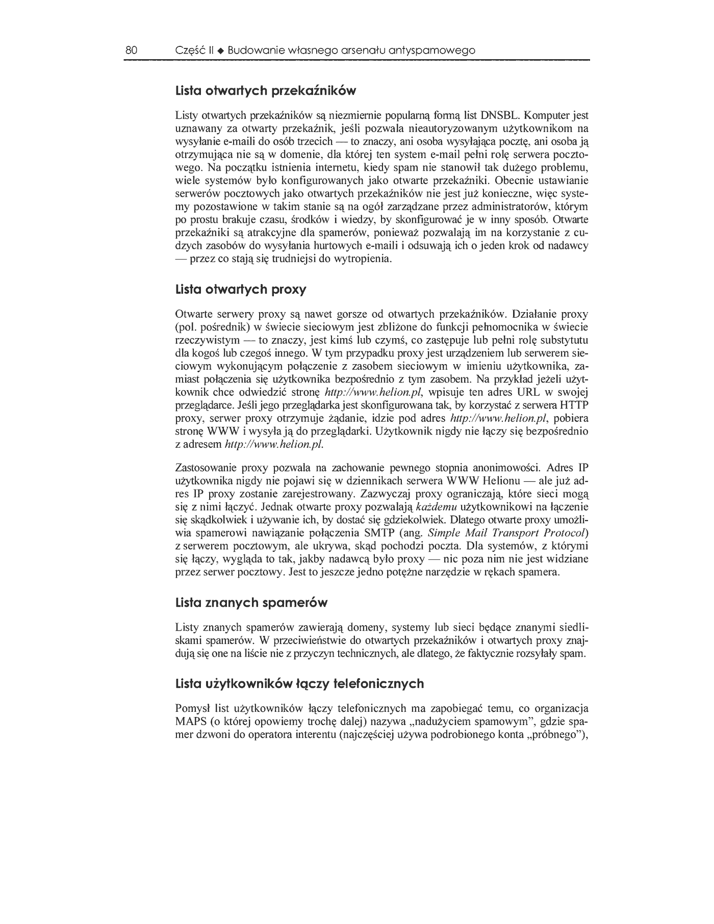 Fragment „Anti-Spam Tool Kit. Edycja polska” — strona 12 z 35