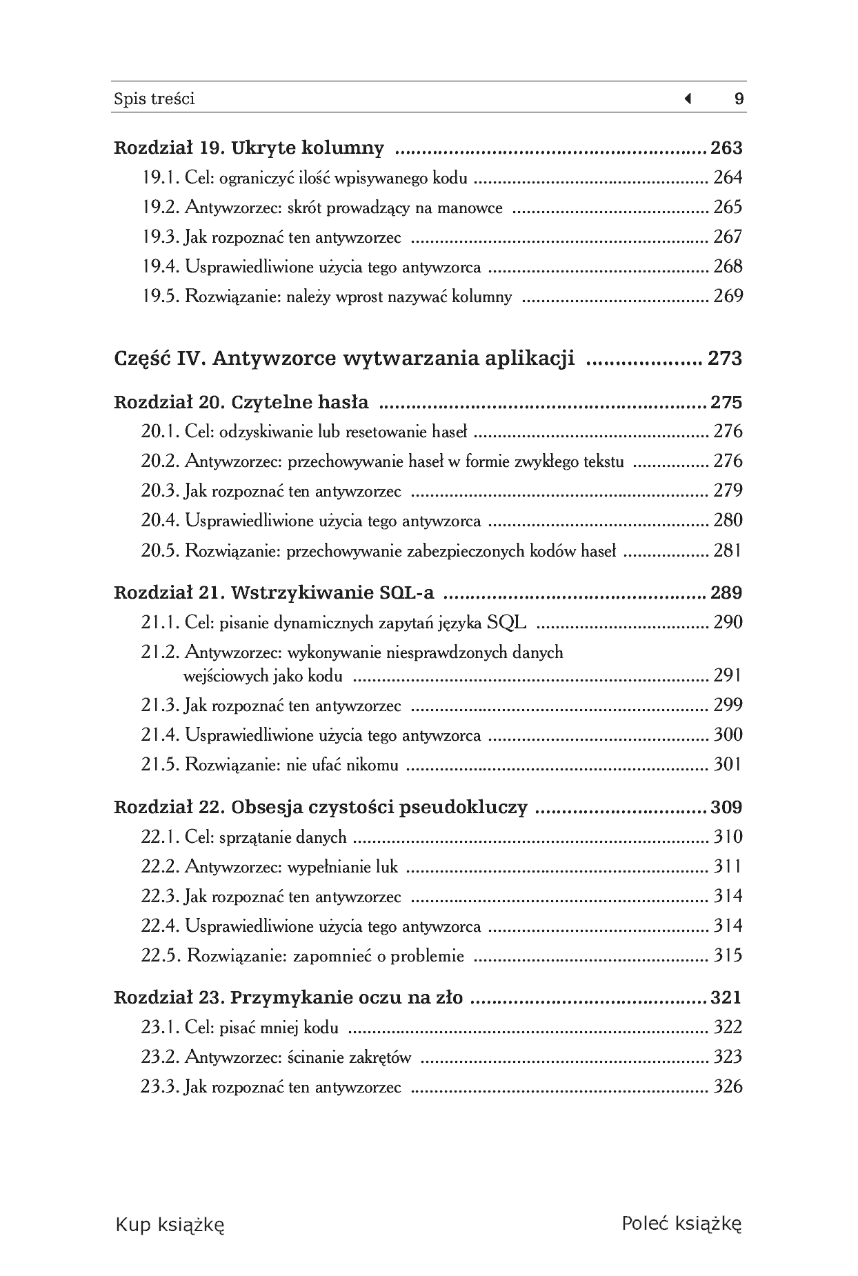 Fragment „Antywzorce języka SQL. Jak unikać pułapek podczas programowania baz danych” — strona 7 z 30
