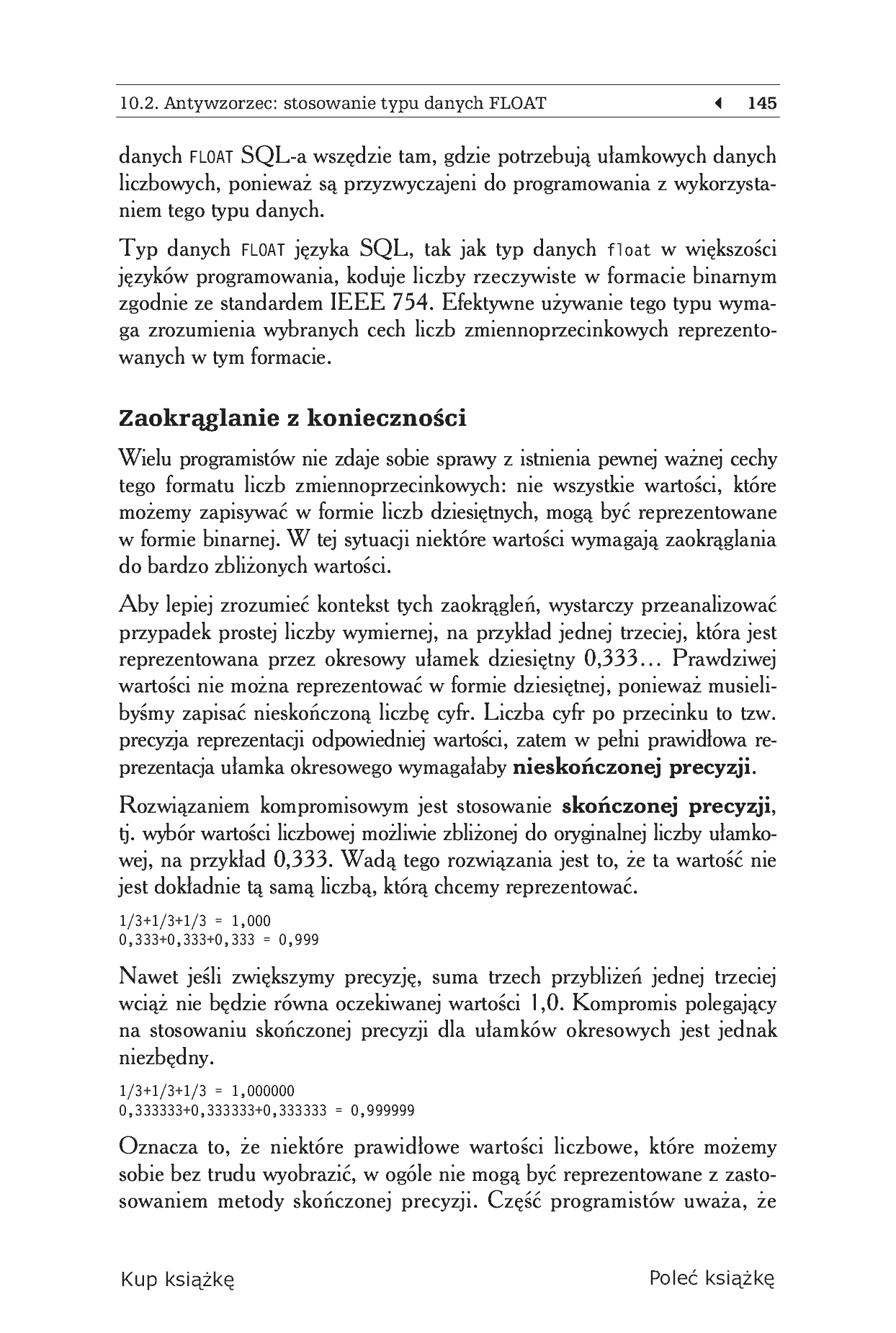 Fragment „Antywzorce języka SQL. Jak unikać pułapek podczas programowania baz danych” — strona 11 z 30