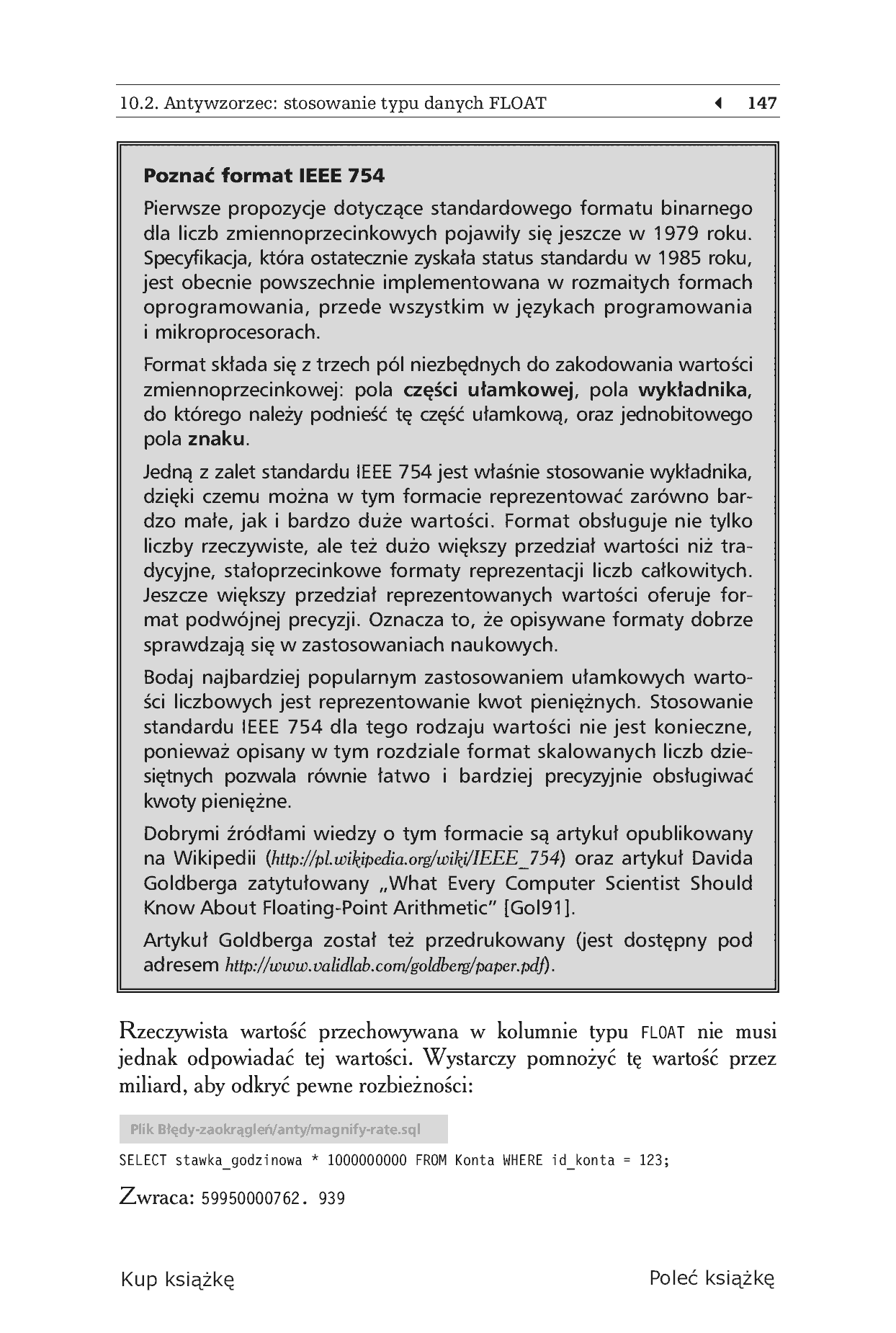 Fragment „Antywzorce języka SQL. Jak unikać pułapek podczas programowania baz danych” — strona 13 z 30