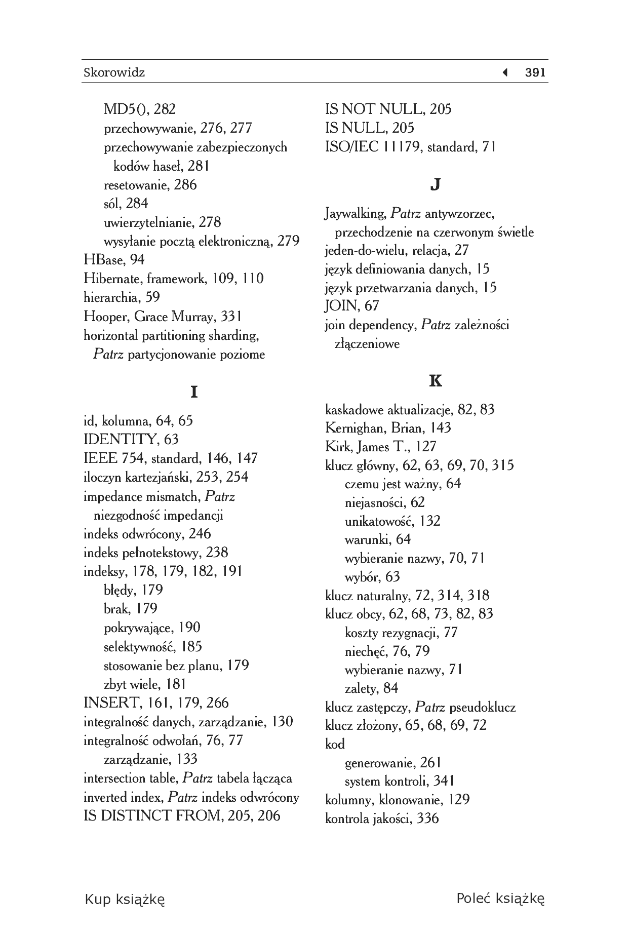 Fragment „Antywzorce języka SQL. Jak unikać pułapek podczas programowania baz danych” — strona 23 z 30