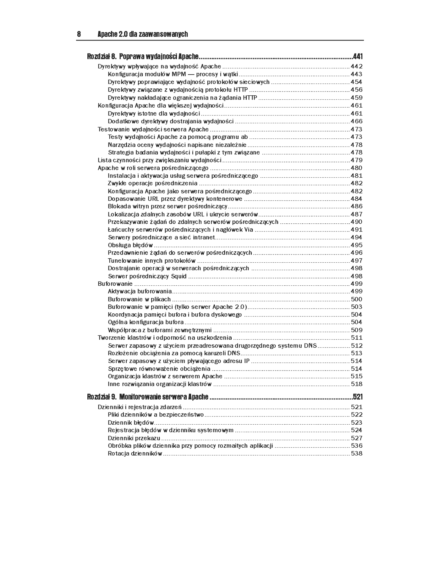 Fragment „Apache 2.0 dla zaawansowanych” — strona 7 z 48