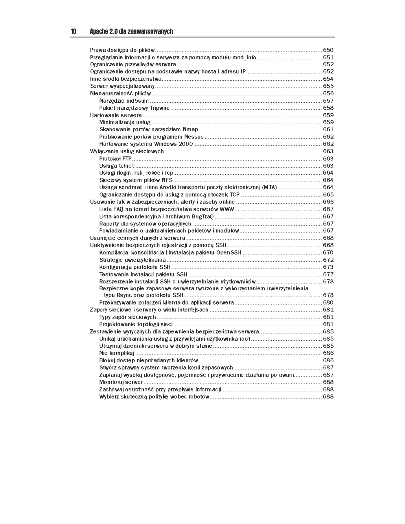 Fragment „Apache 2.0 dla zaawansowanych” — strona 9 z 48