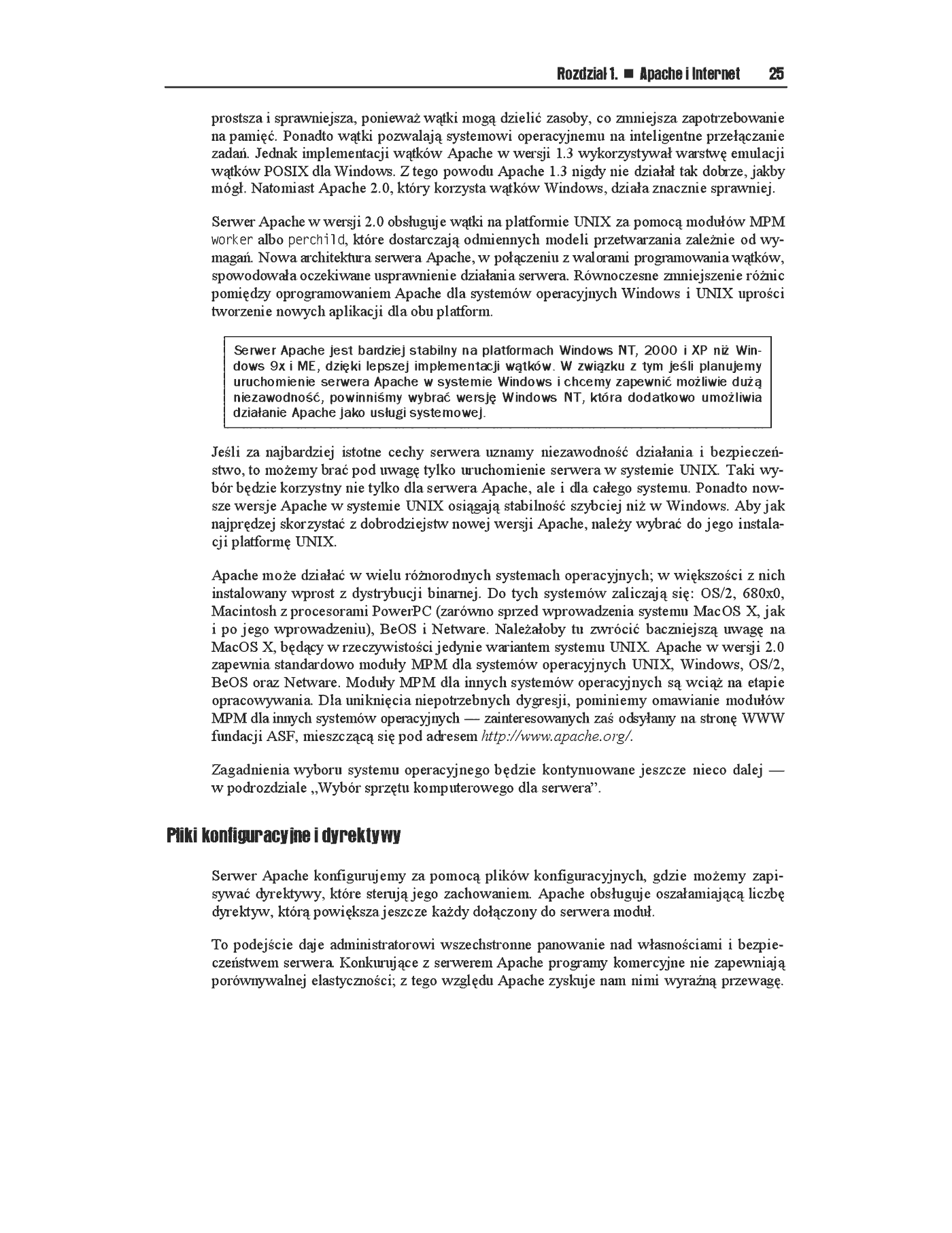Fragment „Apache 2.0 dla zaawansowanych” — strona 16 z 48