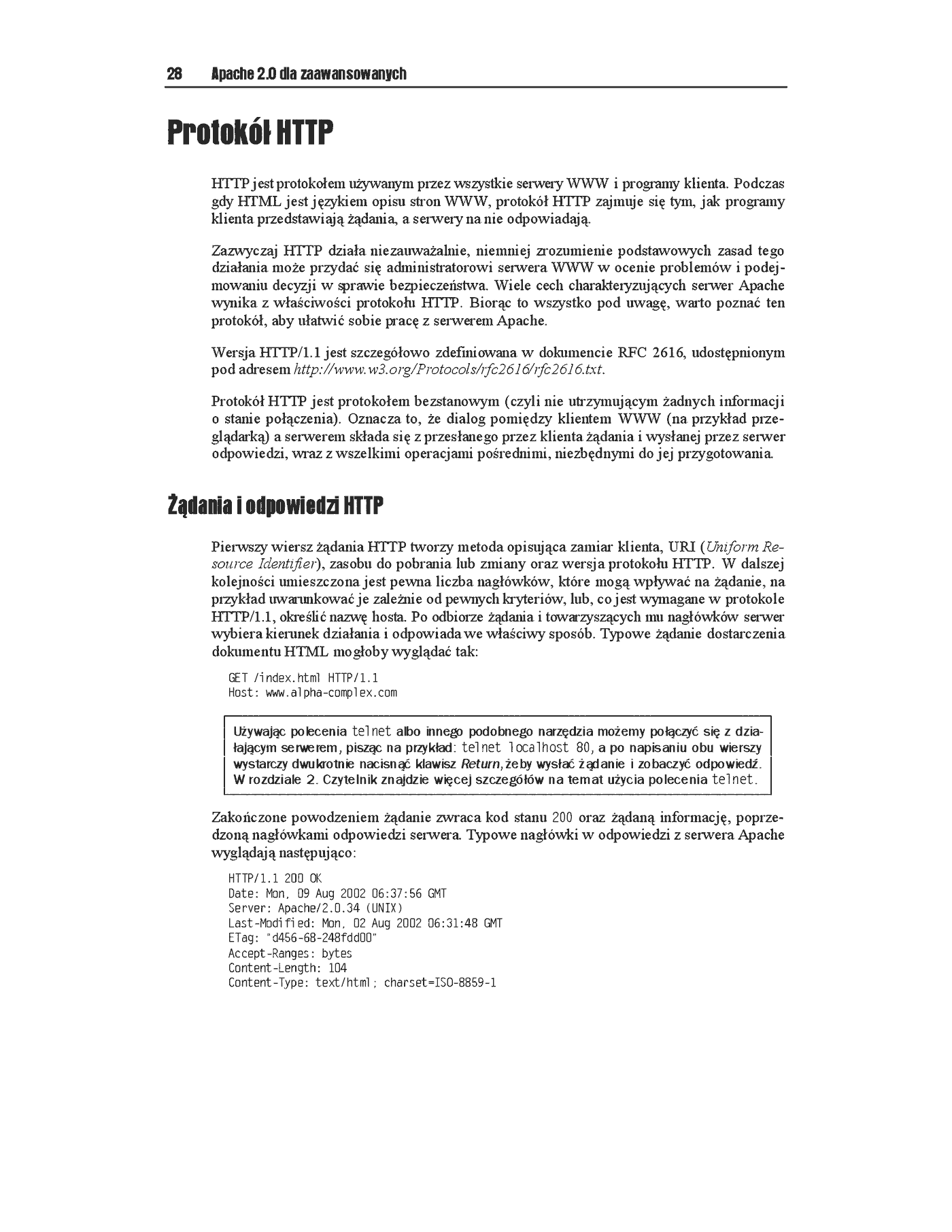 Fragment „Apache 2.0 dla zaawansowanych” — strona 19 z 48