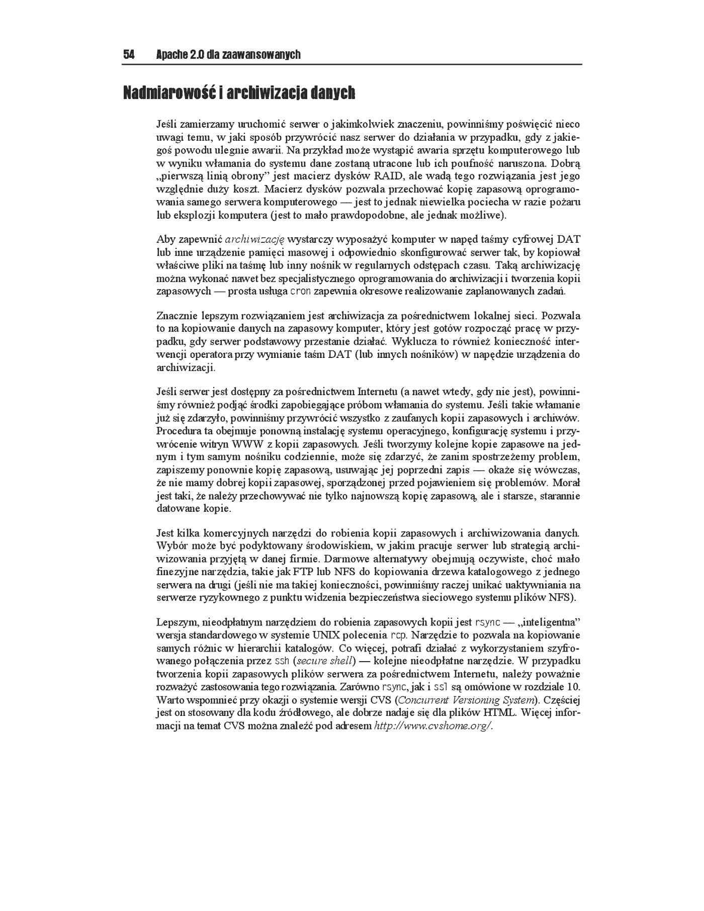 Fragment „Apache 2.0 dla zaawansowanych” — strona 45 z 48