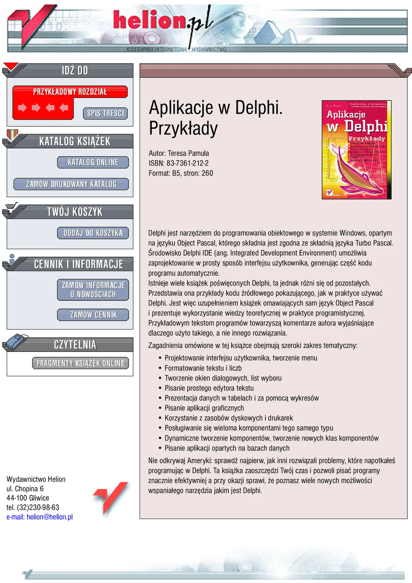 Fragment „Aplikacje w Delphi. Przykłady” — strona 1 z 18