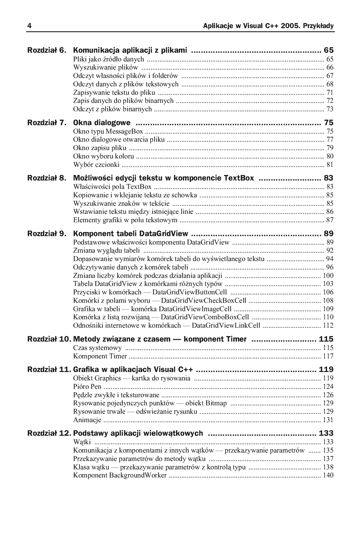 Fragment „Aplikacje w Visual C++ 2005. Przykłady” — strona 3 z 18
