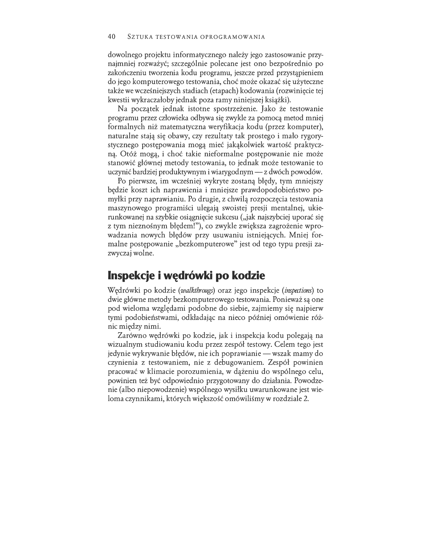 Fragment „Sztuka testowania oprogramowania” — strona 6 z 30