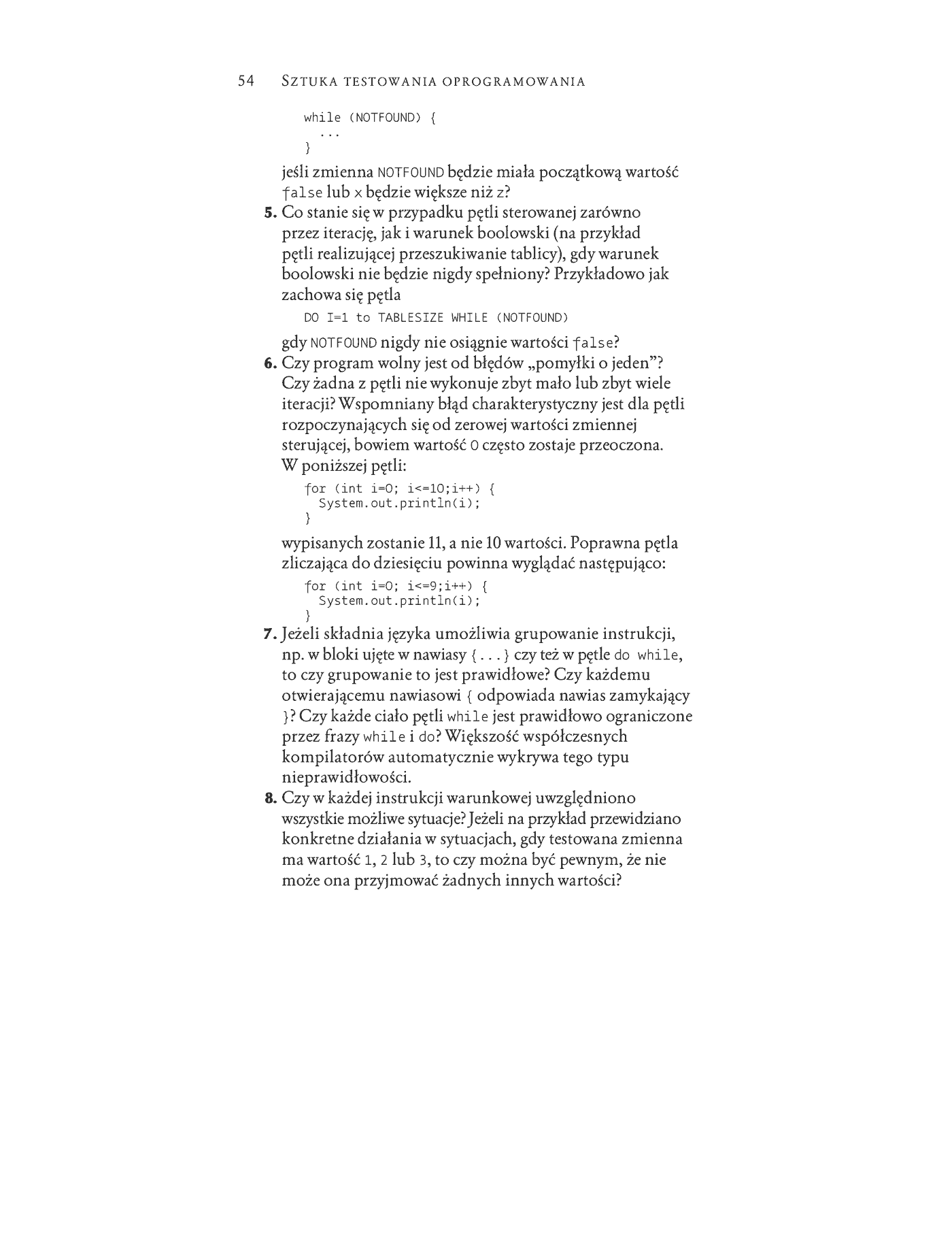 Fragment „Sztuka testowania oprogramowania” — strona 20 z 30