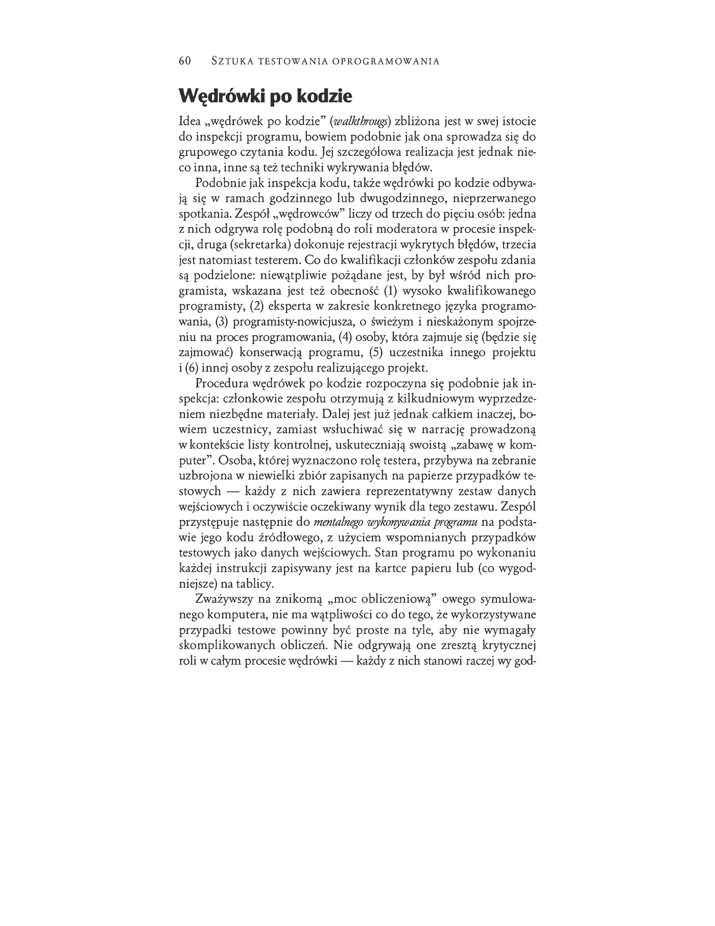 Fragment „Sztuka testowania oprogramowania” — strona 26 z 30