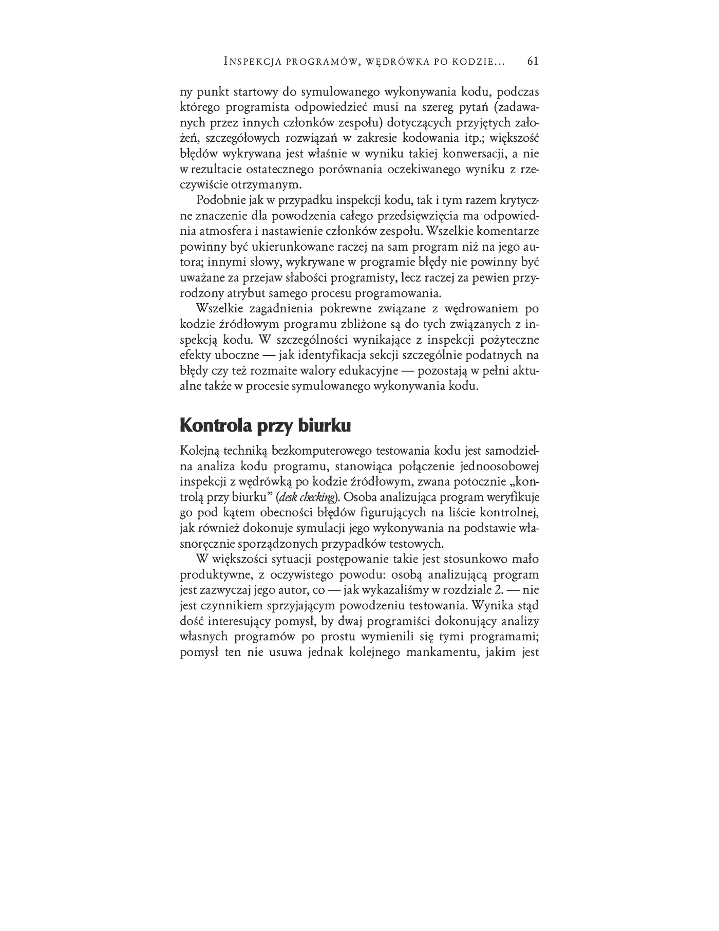 Fragment „Sztuka testowania oprogramowania” — strona 27 z 30