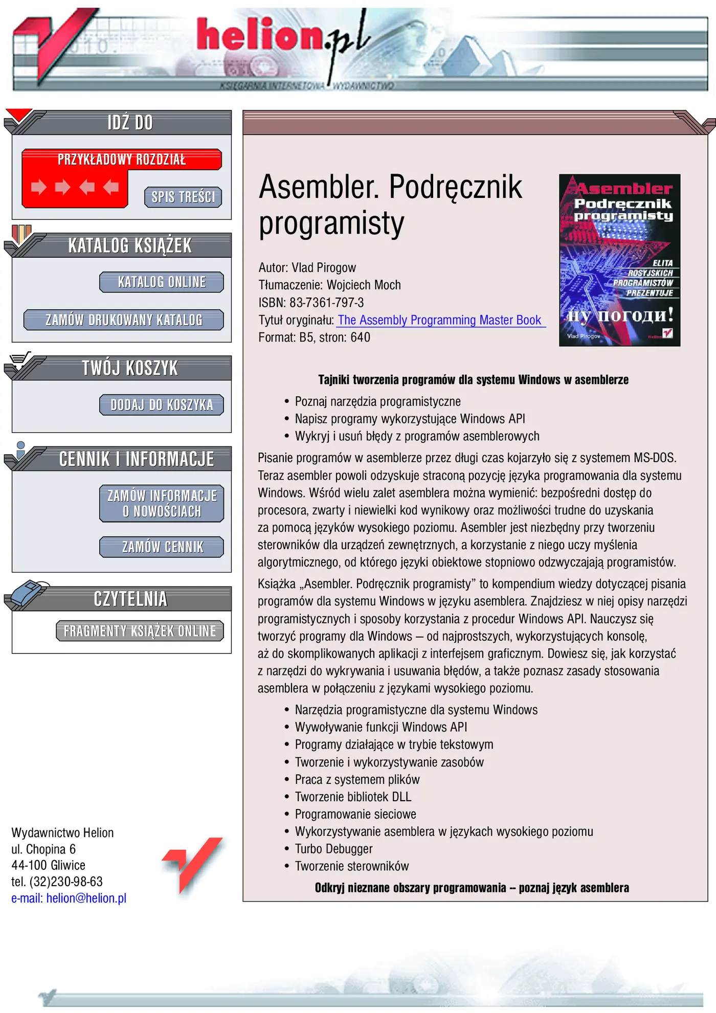 Fragment „Asembler. Podręcznik programisty” — strona 1 z 24