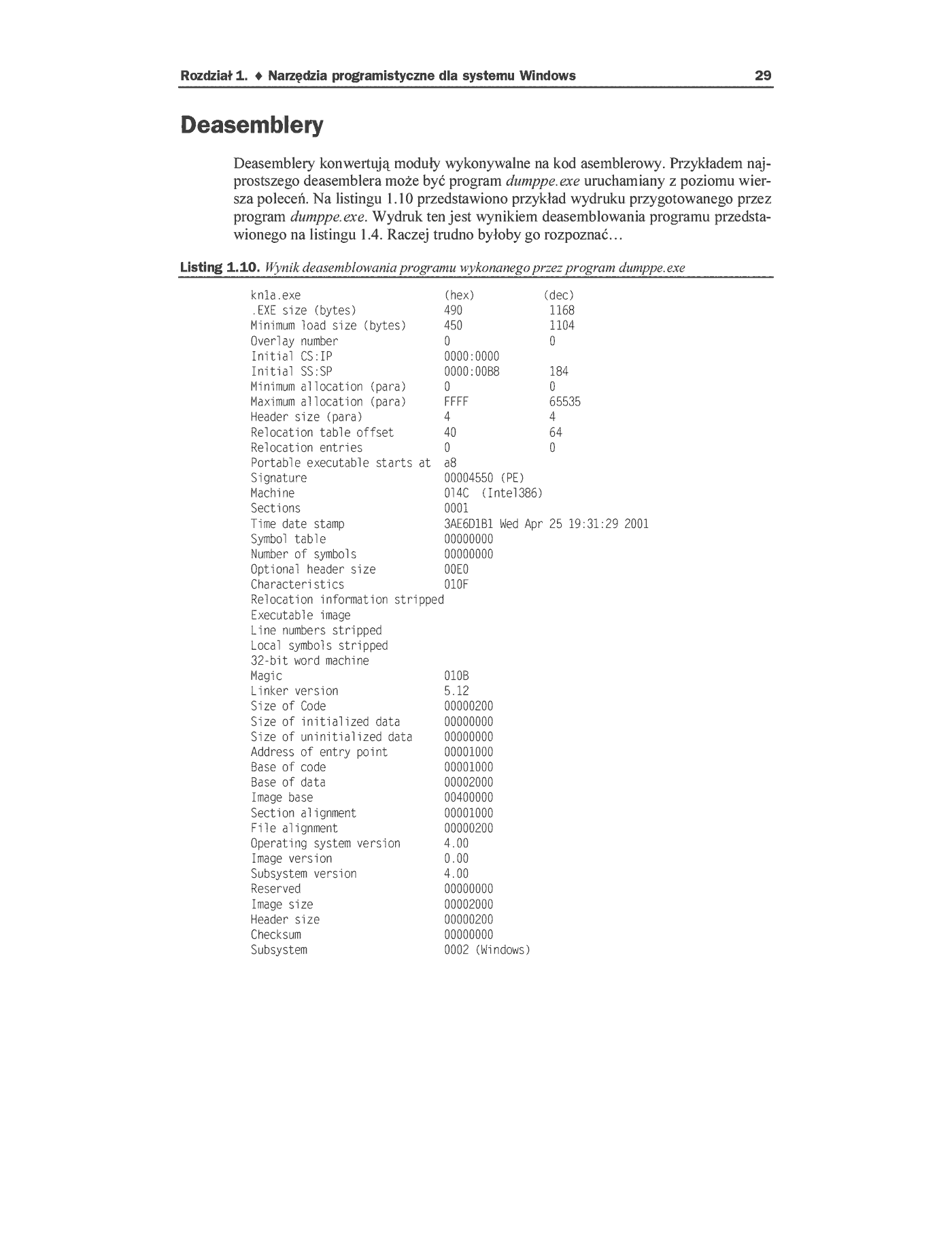 Fragment „Asembler. Podręcznik programisty” — strona 22 z 24