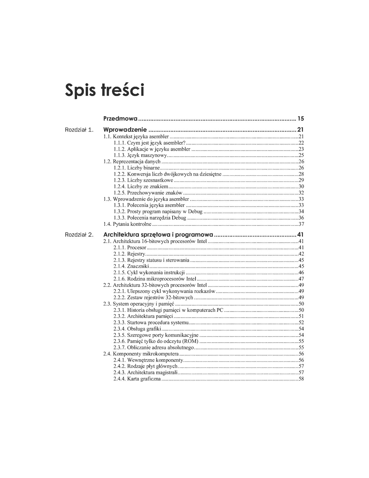 Fragment „Asembler dla procesorów Intel. Vademecum profesjonalisty” — strona 2 z 39