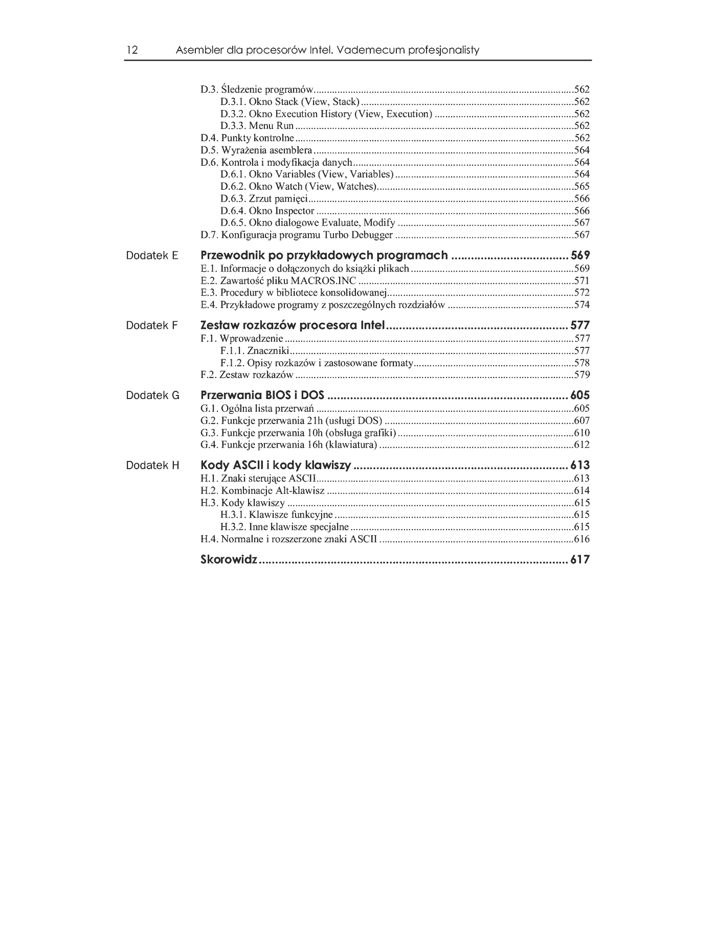 Fragment „Asembler dla procesorów Intel. Vademecum profesjonalisty” — strona 11 z 39