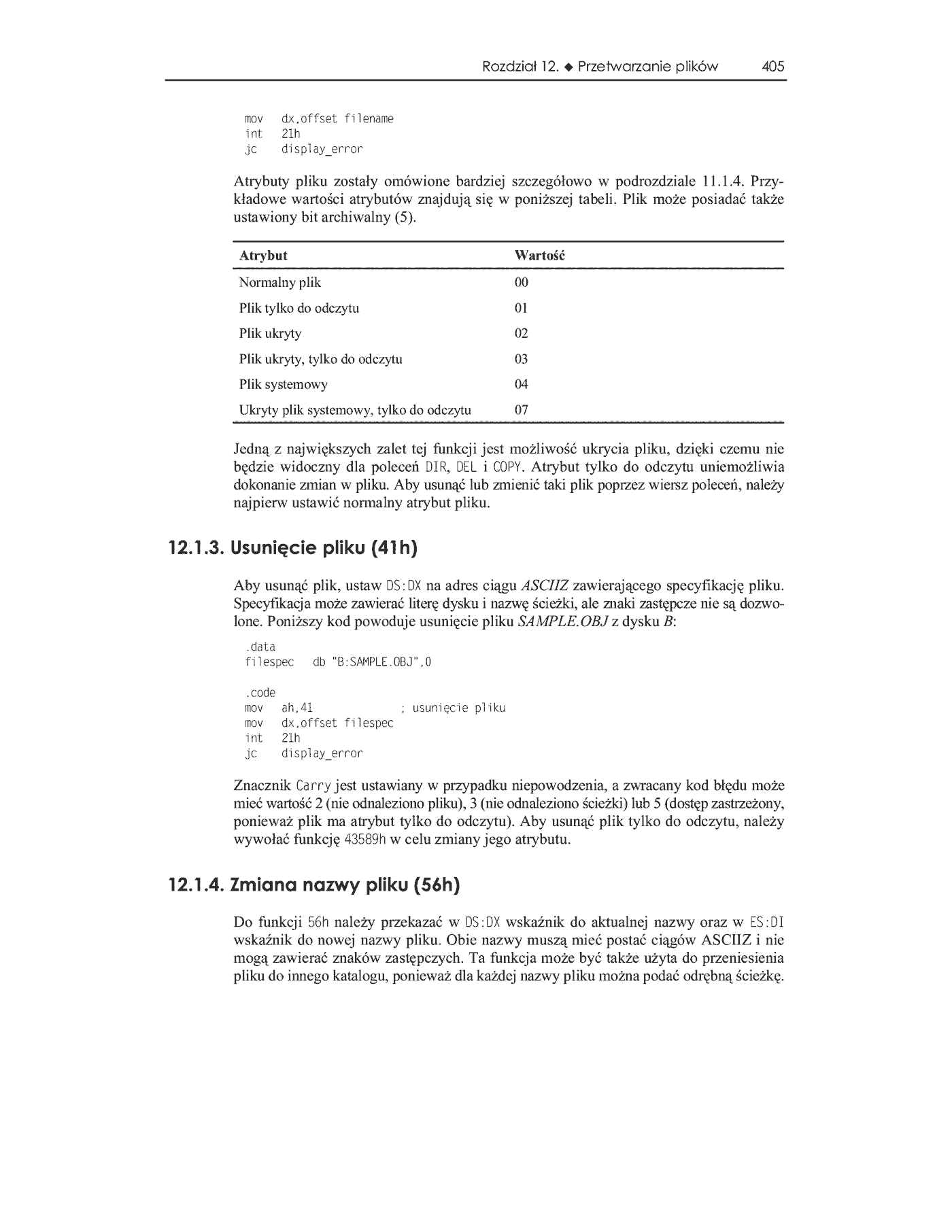 Fragment „Asembler dla procesorów Intel. Vademecum profesjonalisty” — strona 15 z 39