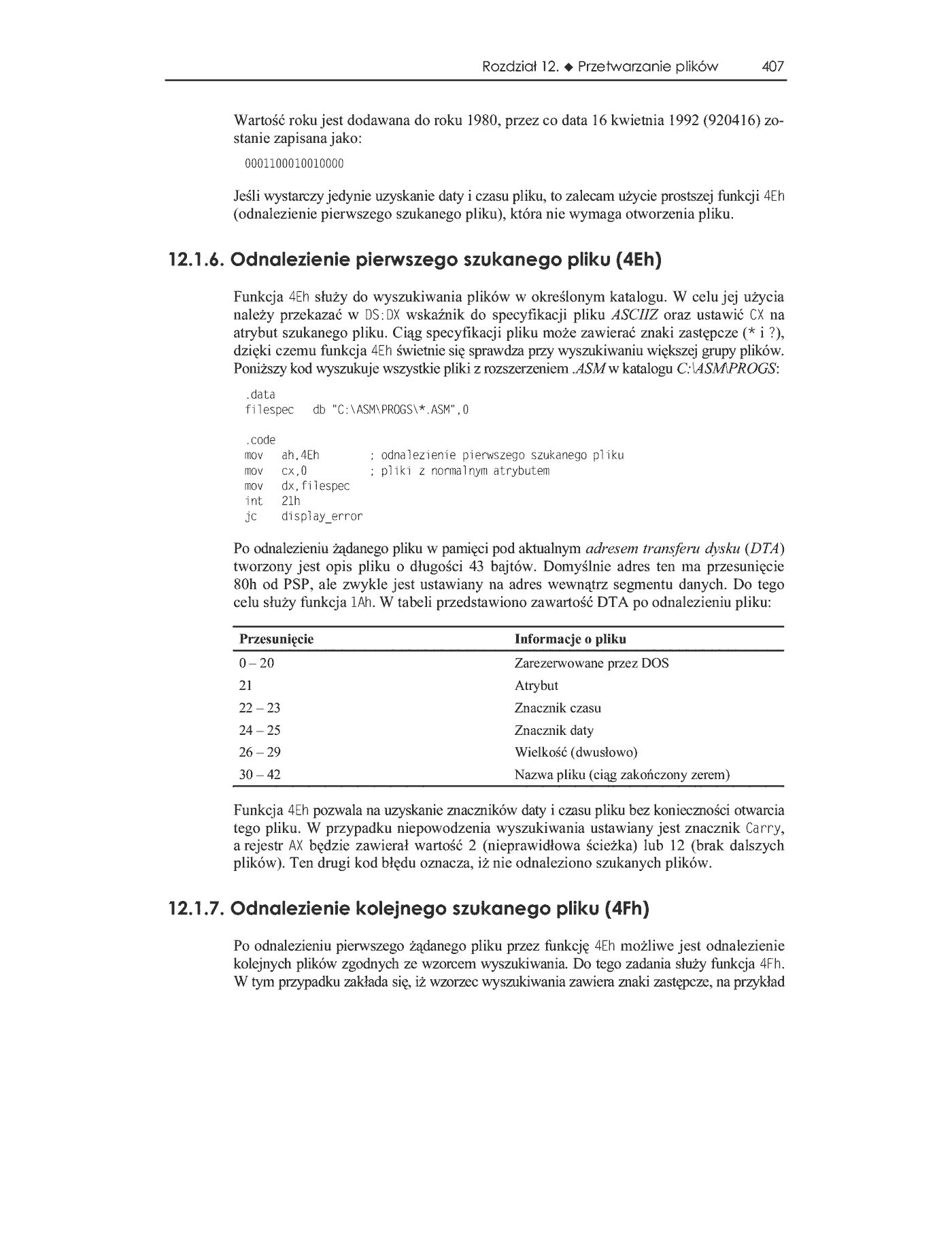 Fragment „Asembler dla procesorów Intel. Vademecum profesjonalisty” — strona 17 z 39