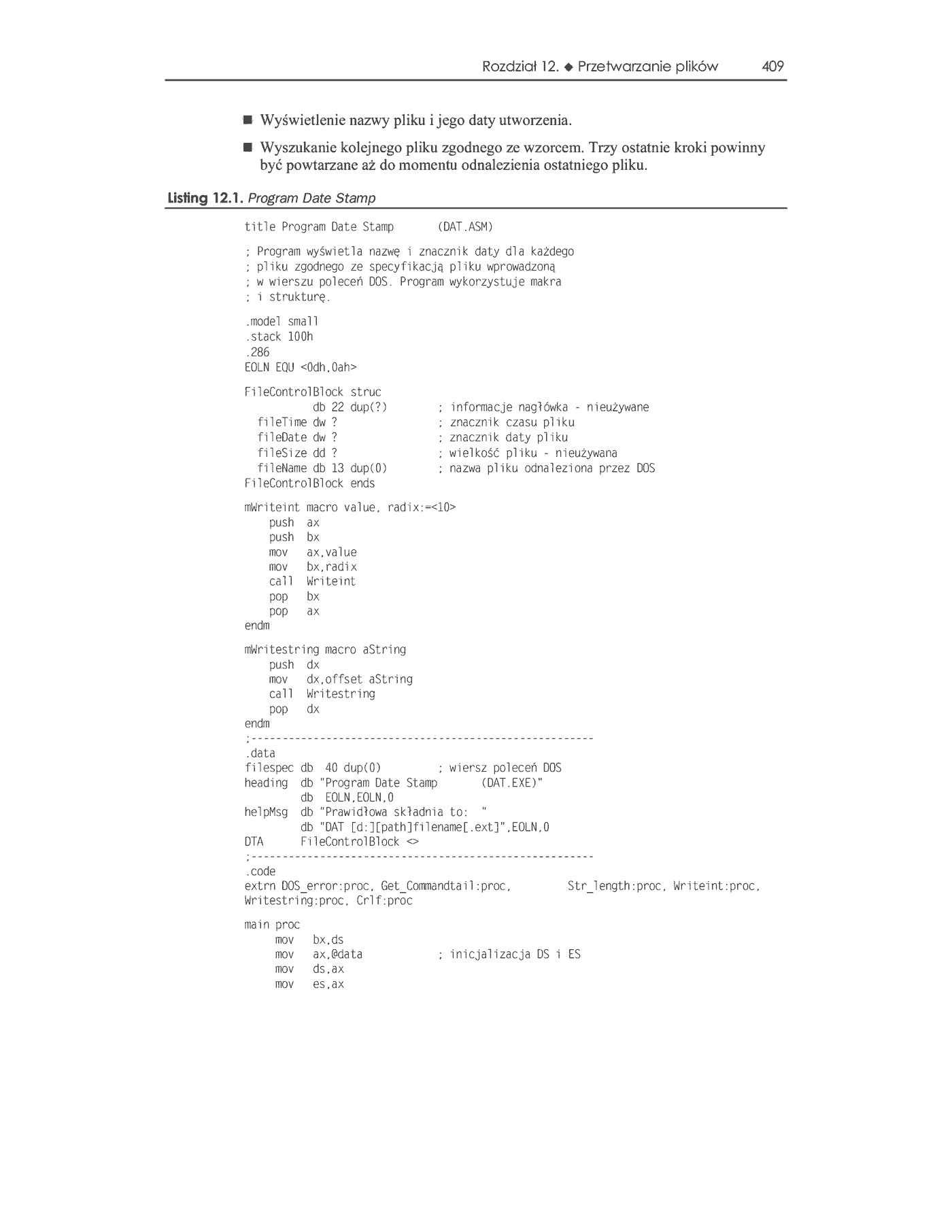 Fragment „Asembler dla procesorów Intel. Vademecum profesjonalisty” — strona 19 z 39