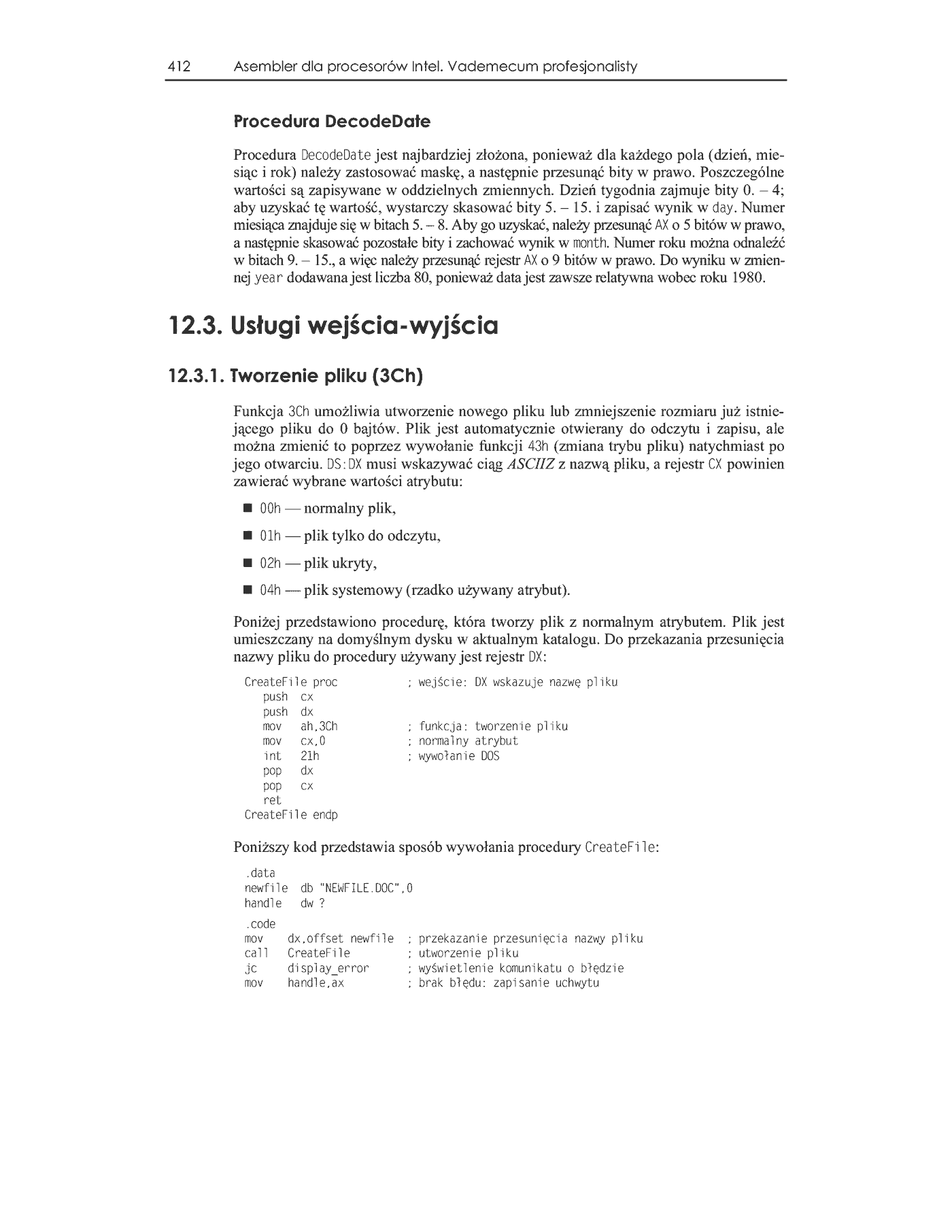 Fragment „Asembler dla procesorów Intel. Vademecum profesjonalisty” — strona 22 z 39