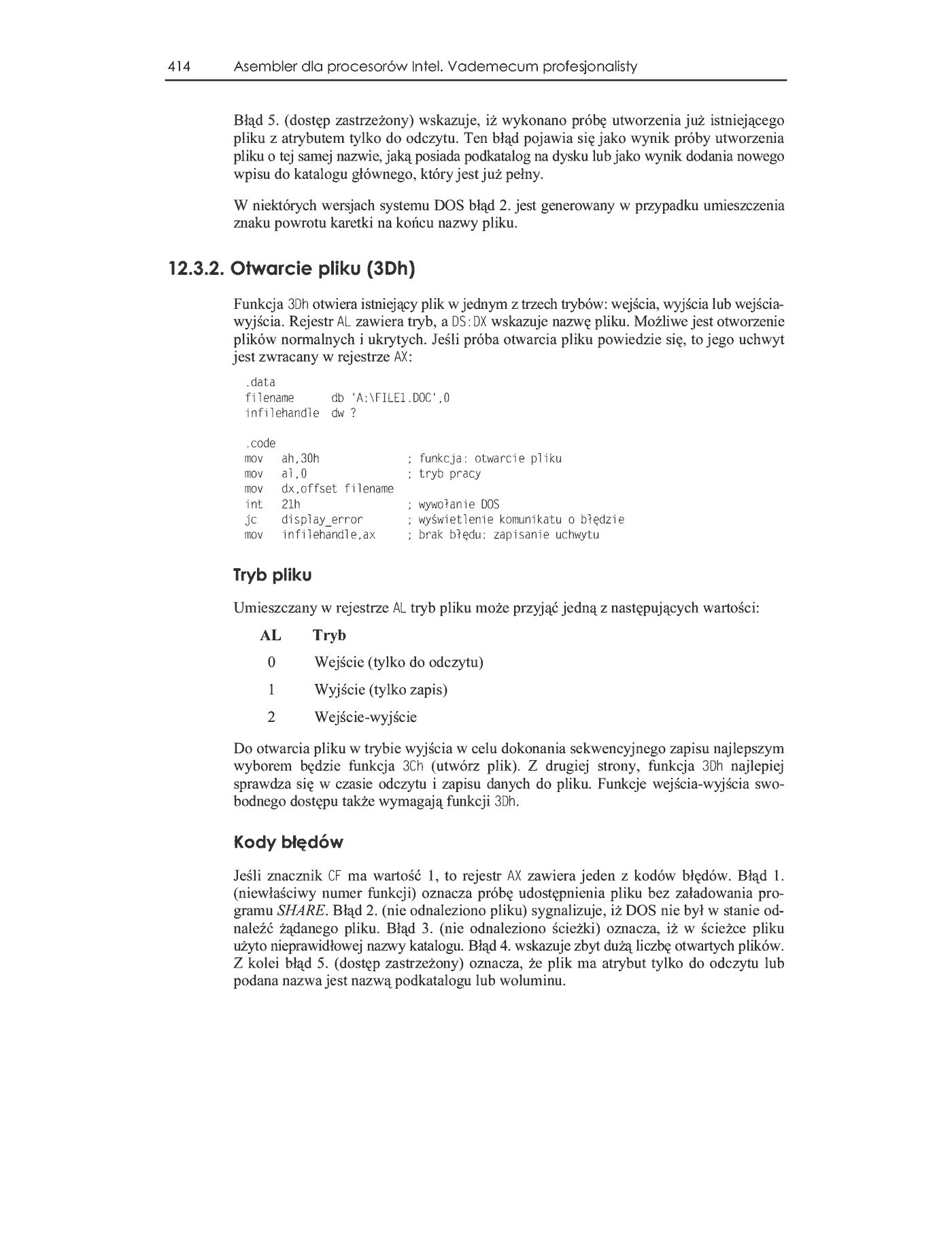 Fragment „Asembler dla procesorów Intel. Vademecum profesjonalisty” — strona 24 z 39
