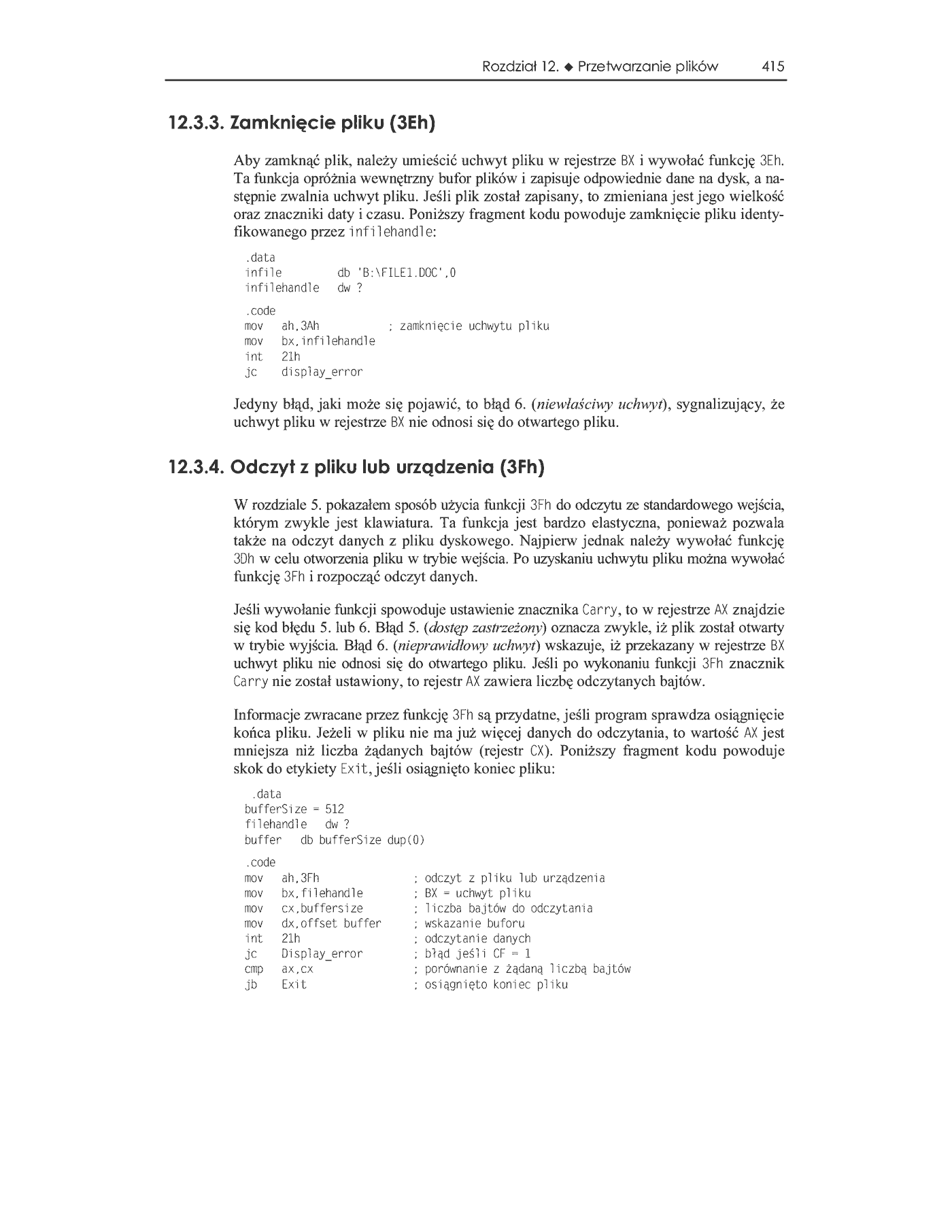 Fragment „Asembler dla procesorów Intel. Vademecum profesjonalisty” — strona 25 z 39