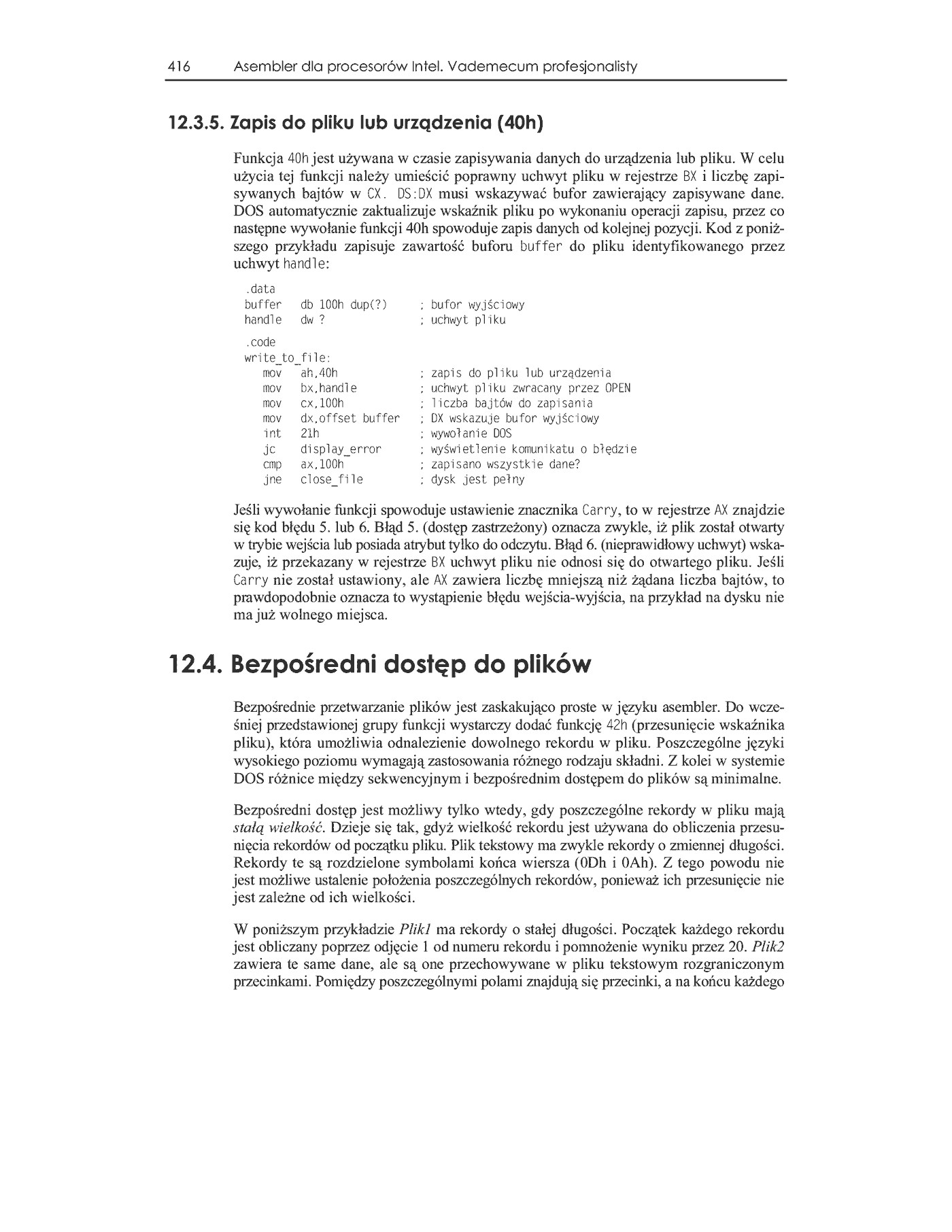 Fragment „Asembler dla procesorów Intel. Vademecum profesjonalisty” — strona 26 z 39