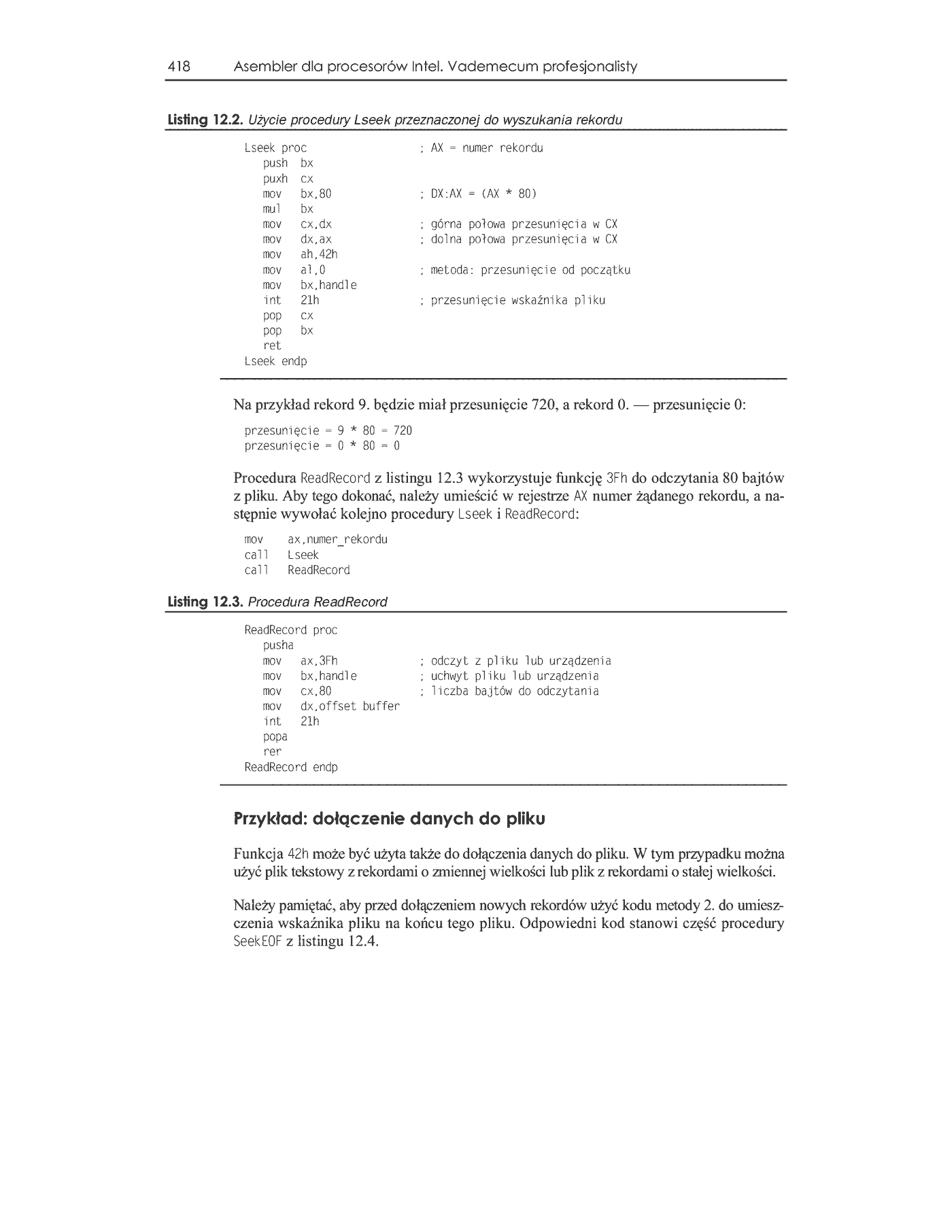 Fragment „Asembler dla procesorów Intel. Vademecum profesjonalisty” — strona 28 z 39