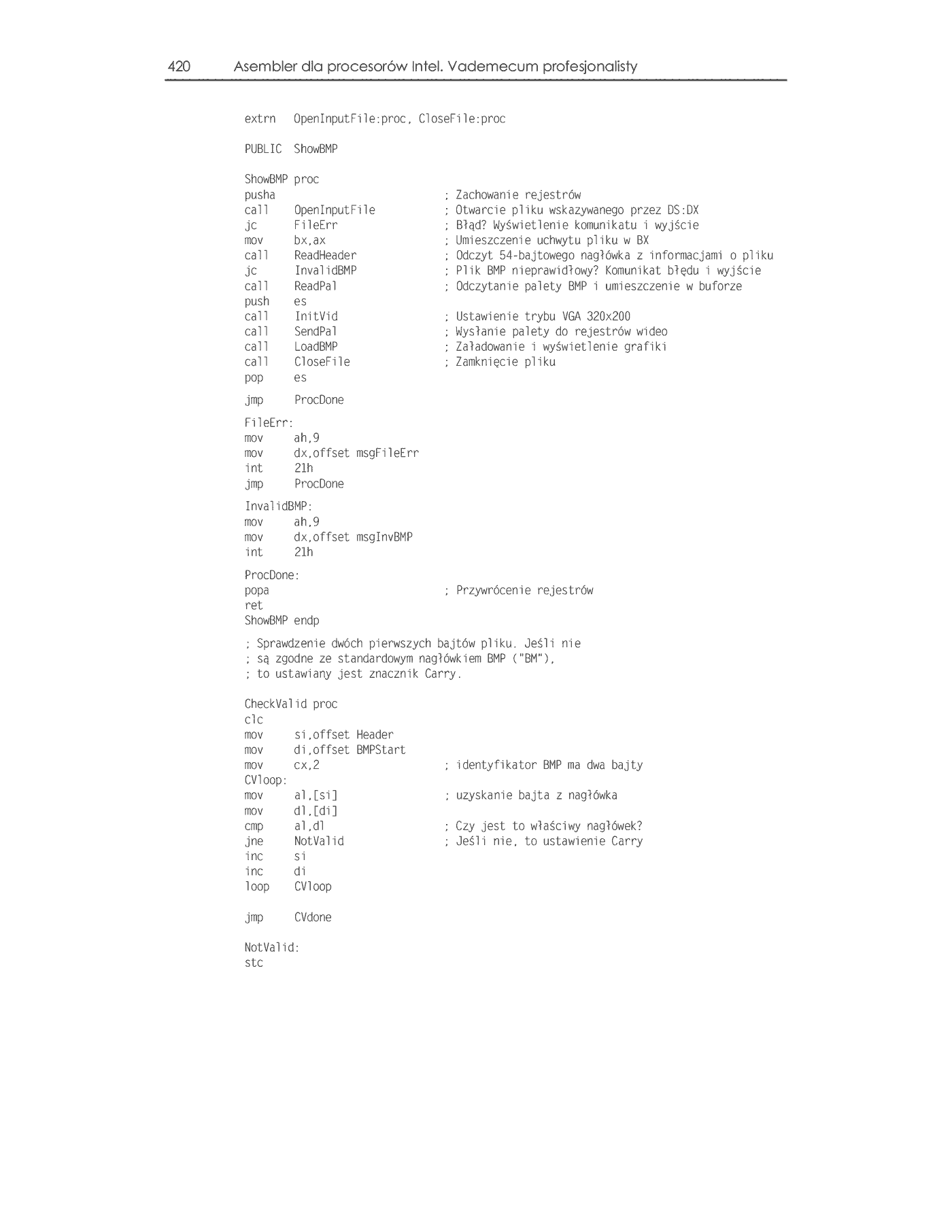 Fragment „Asembler dla procesorów Intel. Vademecum profesjonalisty” — strona 30 z 39