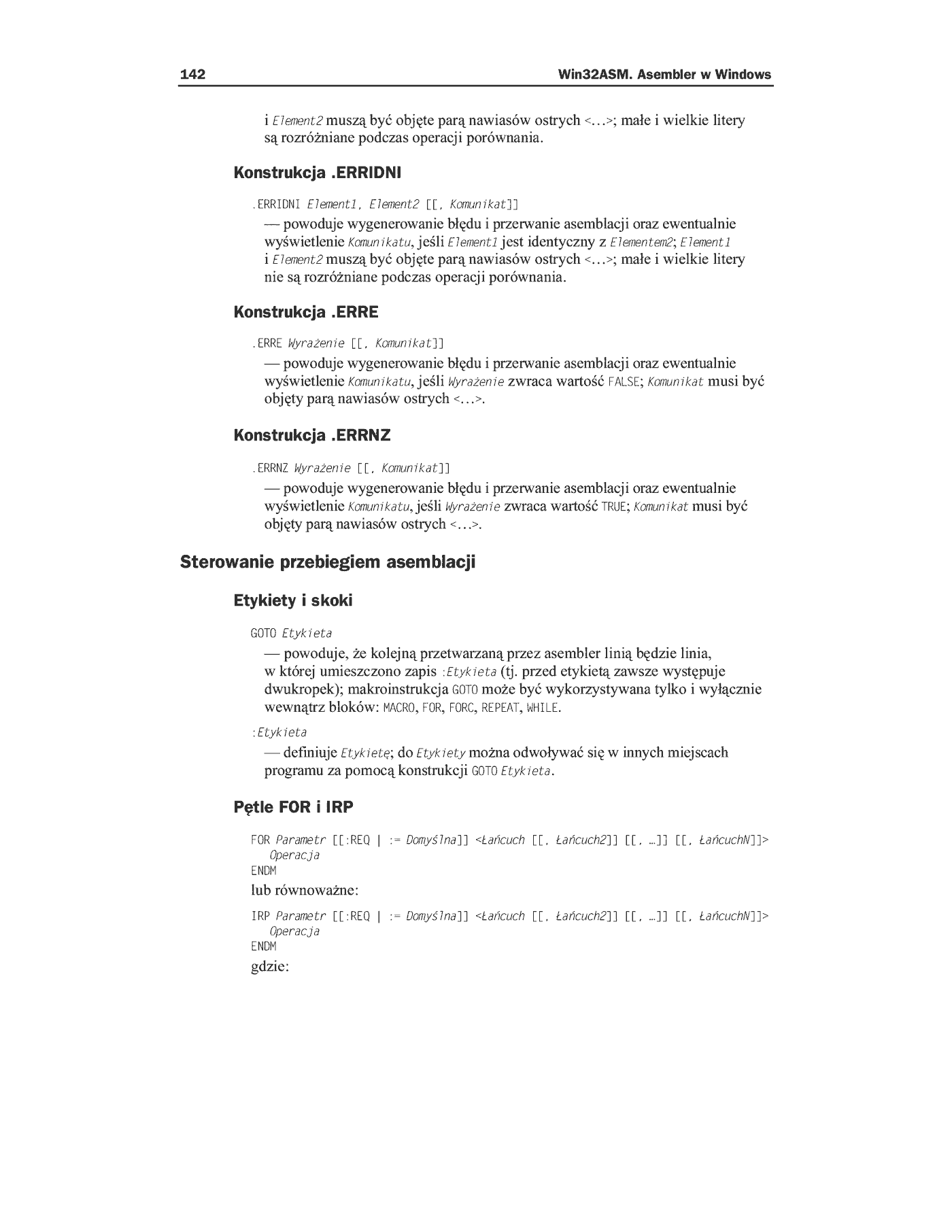 Fragment „Win32ASM. Asembler w Windows” — strona 17 z 30