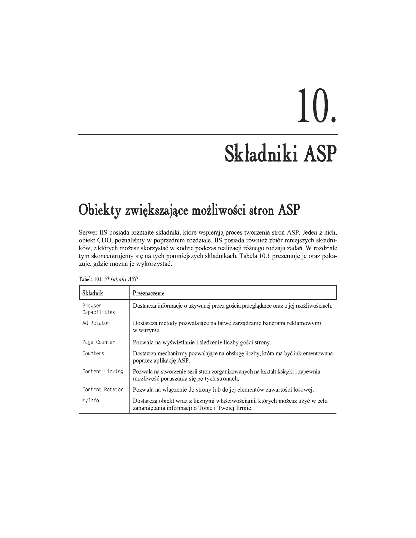 Fragment „ASP. Kompendium programisty” — strona 5 z 47